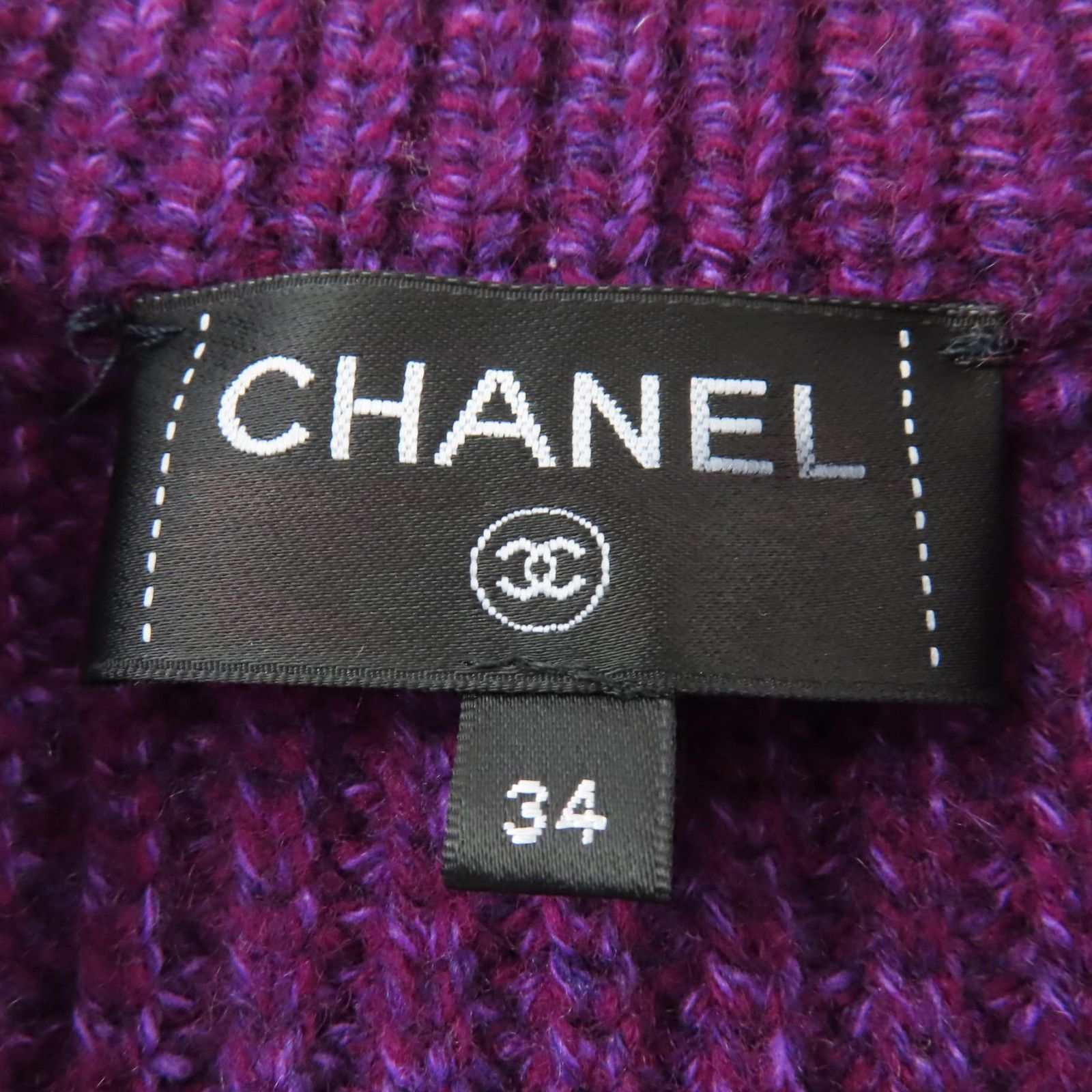 Chanel Chanel Chanel Cashmere Knit Cardigan Textile Tops P76138 DUTY FREE for USA Size ONE SIZE - 6 Thumbnail
