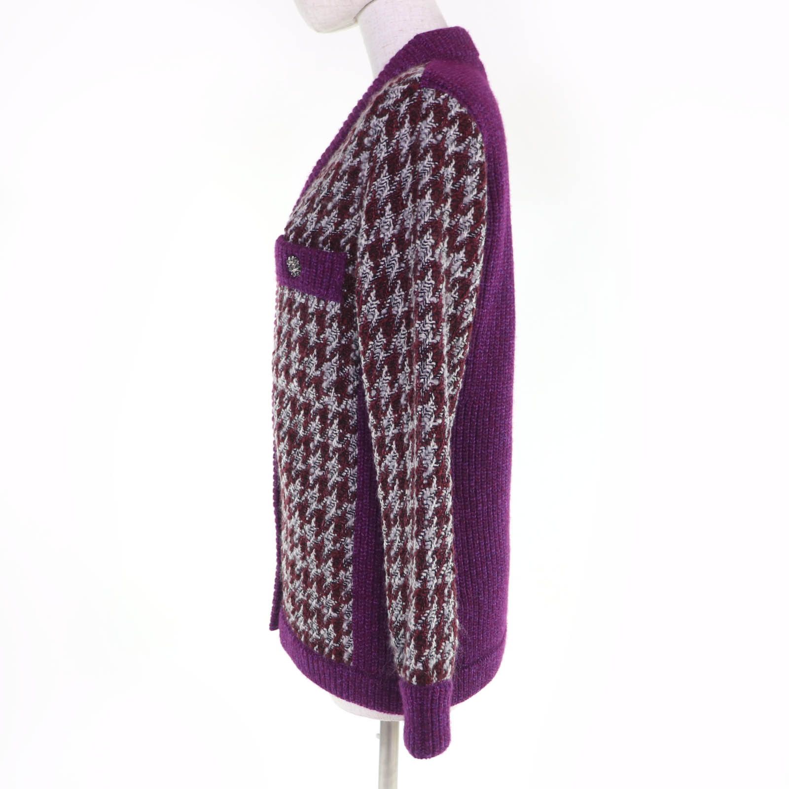 Chanel Chanel Chanel Cashmere Knit Cardigan Textile Tops P76138 DUTY FREE for USA Size ONE SIZE - 2 Thumbnail
