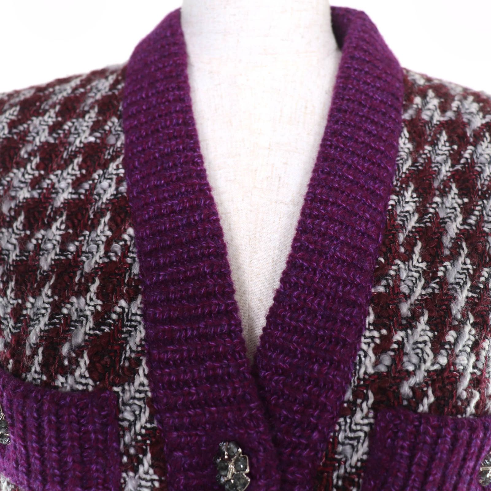 Chanel Chanel Chanel Cashmere Knit Cardigan Textile Tops P76138 DUTY FREE for USA Size ONE SIZE - 4 Thumbnail