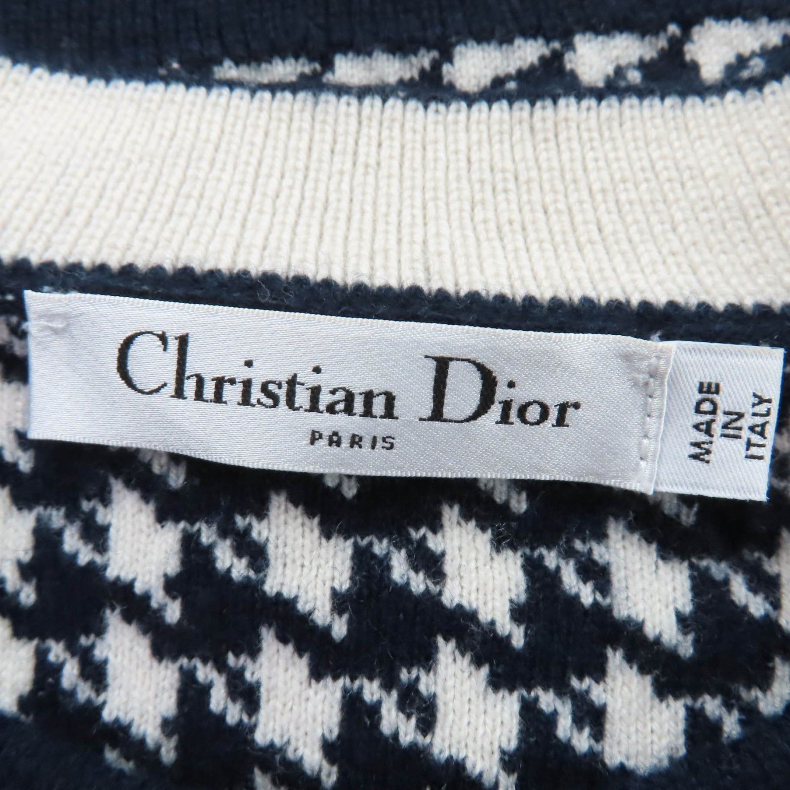 Dior Dior Christian Dior Houndstooth Cashmere Knit Top Textile Tops DUTY FREE for USA Size ONE SIZE - 5 Thumbnail