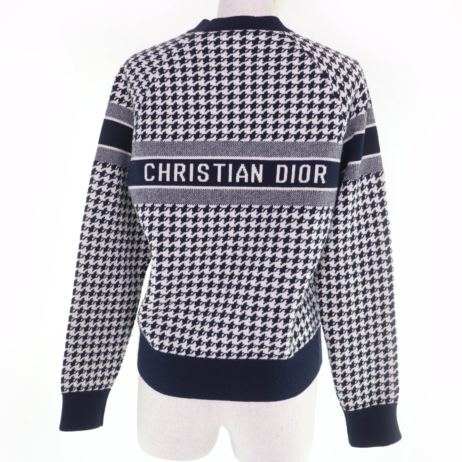 Dior Dior Christian Dior Houndstooth Cashmere Knit Top Textile Tops DUTY FREE for USA Size ONE SIZE - 3 Thumbnail