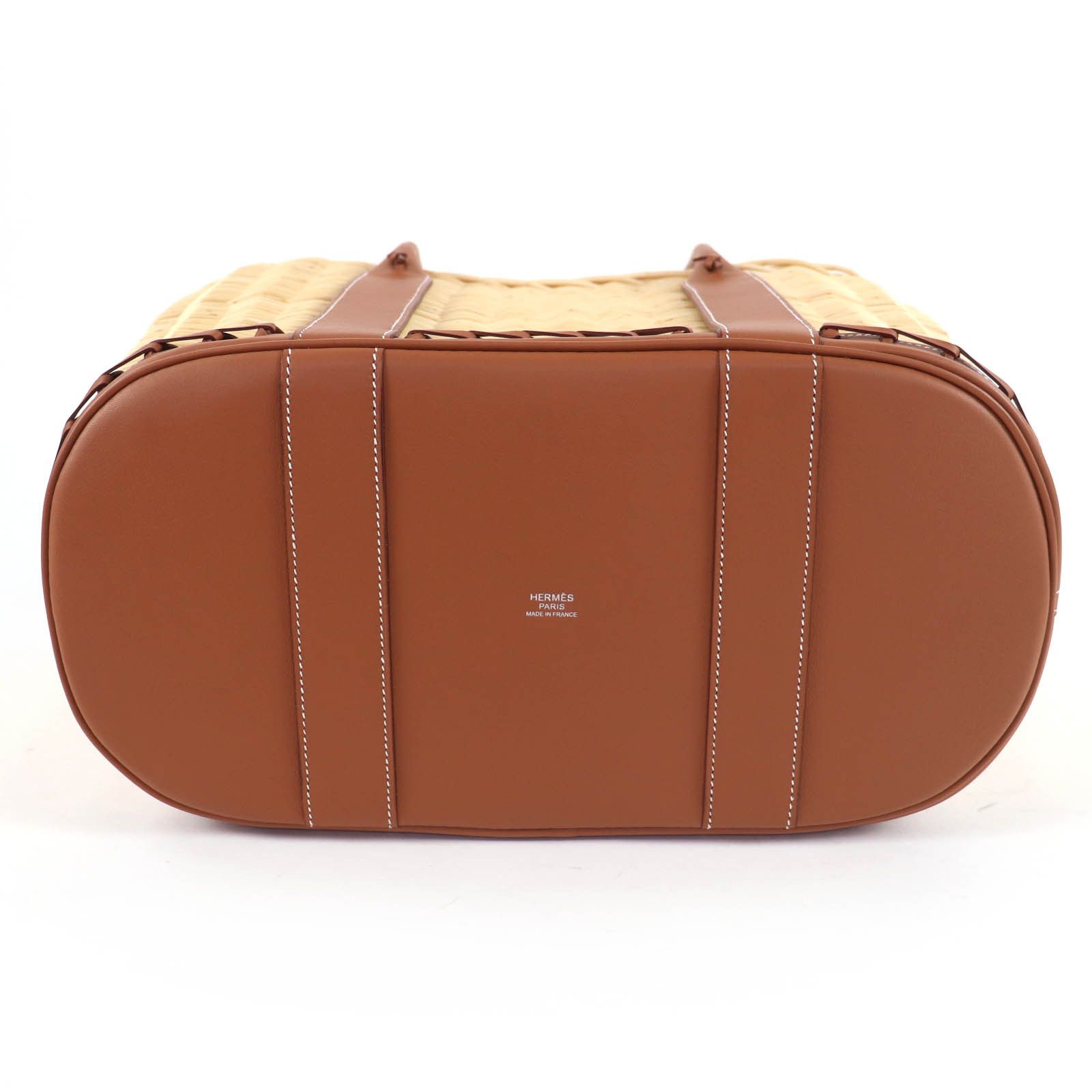Hermes Hermes Hermes Garden Party PM Swift Basket Handbag Plant-based Handbag Stamp B (2023) DUTY FREE for USA Size ONE SIZE - 4 Thumbnail