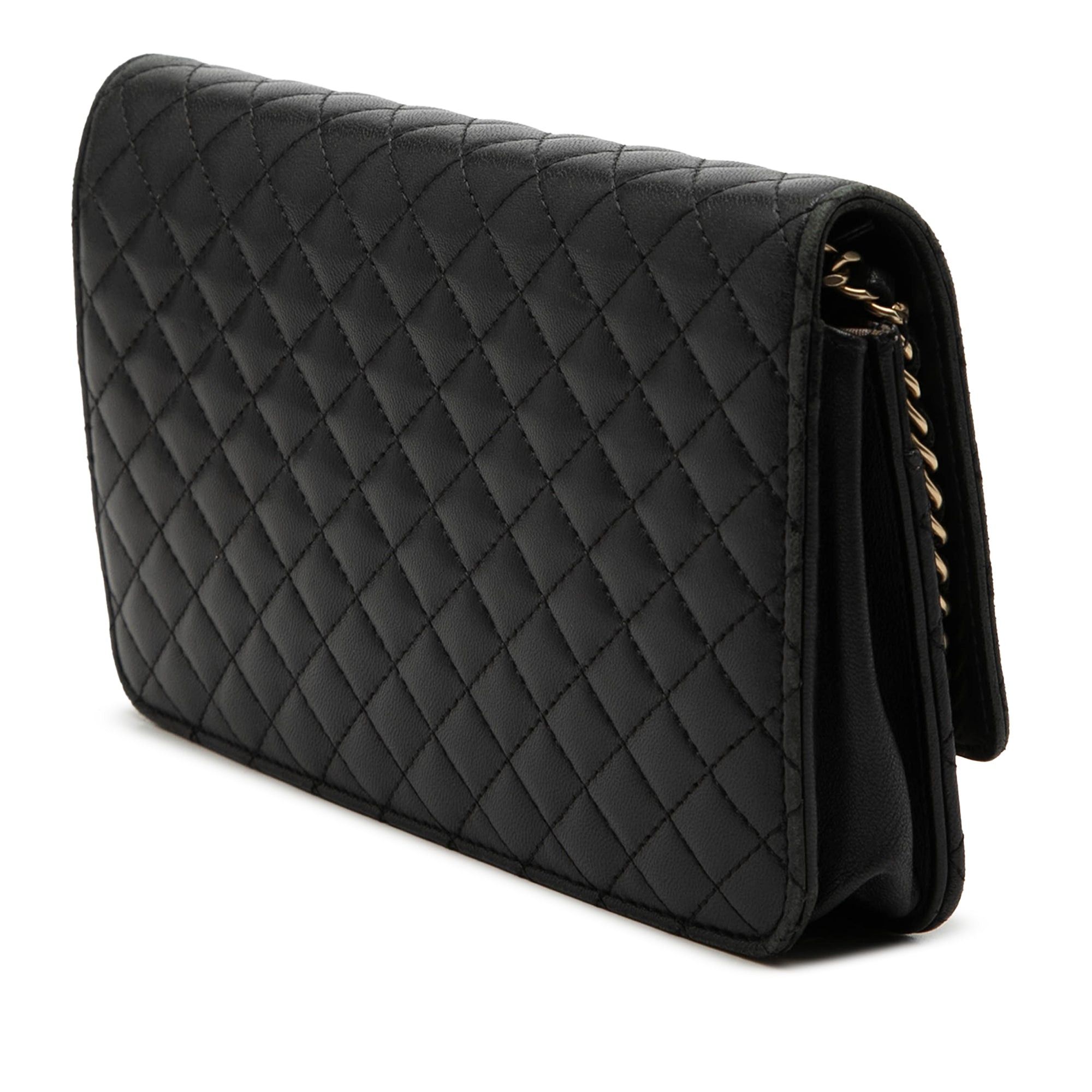 Chanel Quilted Lambskin Crest Wallet On Chain Size ONE SIZE - 2 Thumbnail