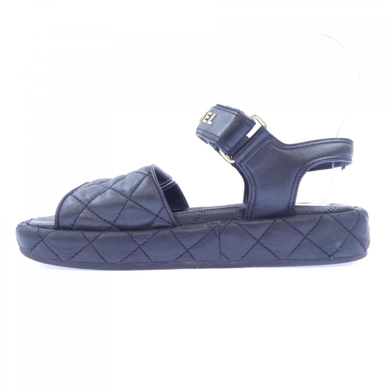 Chanel Chanel Chanel Iridescent Lambskin Sandals Leather Shoes G45430B15279 DUTY FREE for USA Size ONE SIZE - 2 Thumbnail