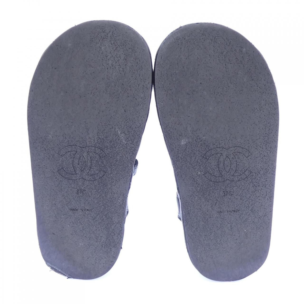 Chanel Chanel Chanel Iridescent Lambskin Sandals Leather Shoes G45430B15279 DUTY FREE for USA Size ONE SIZE - 4 Thumbnail