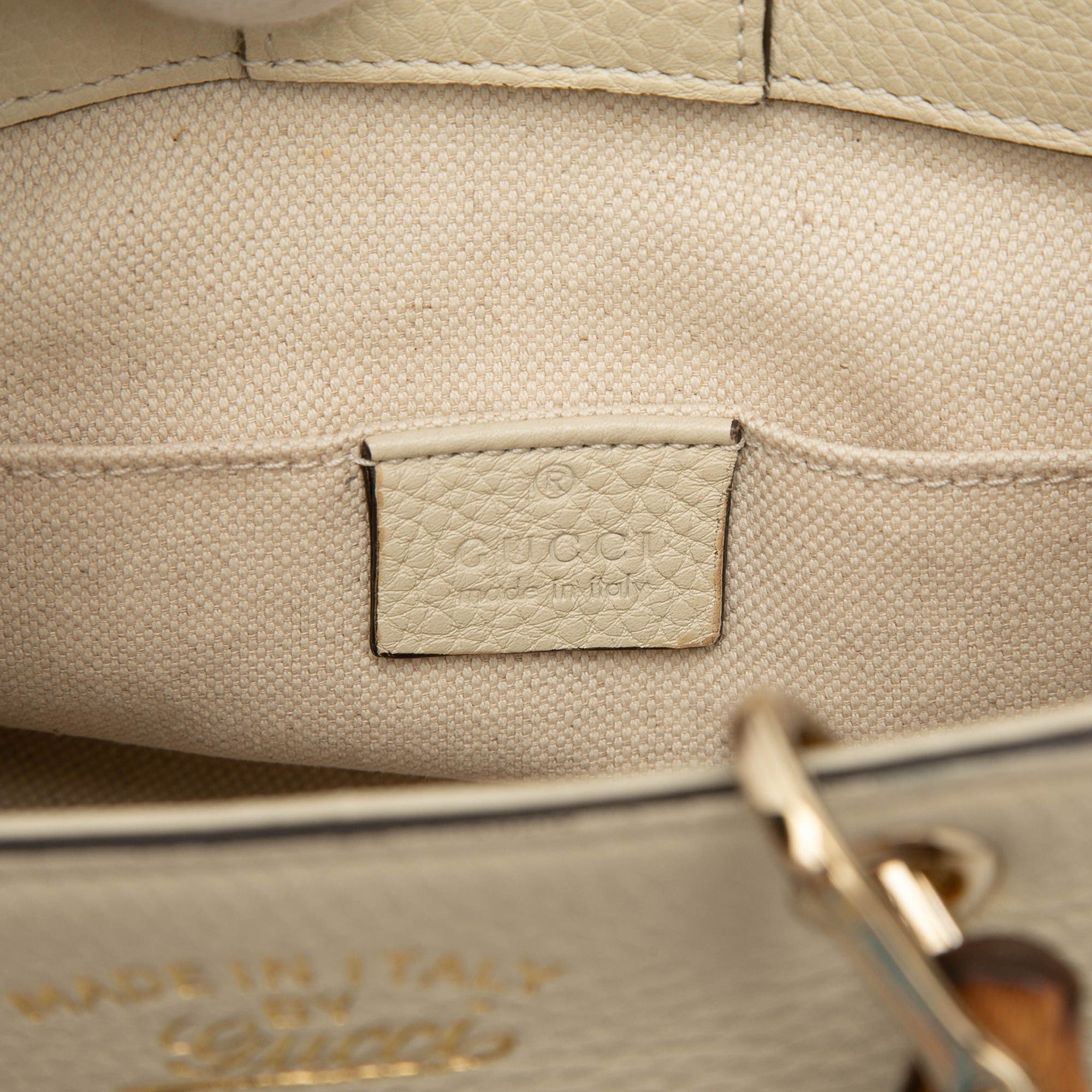 Gucci Mini Calfskin Bamboo Shopper Satchel Size ONE SIZE - 5 Thumbnail