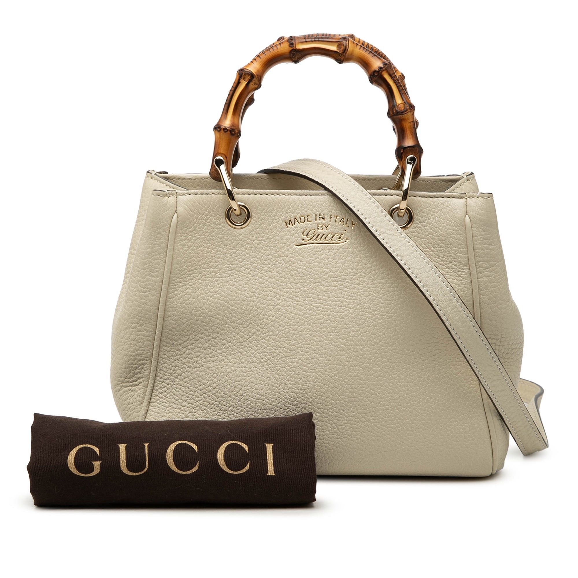 Gucci Mini Calfskin Bamboo Shopper Satchel Size ONE SIZE - 8 Thumbnail
