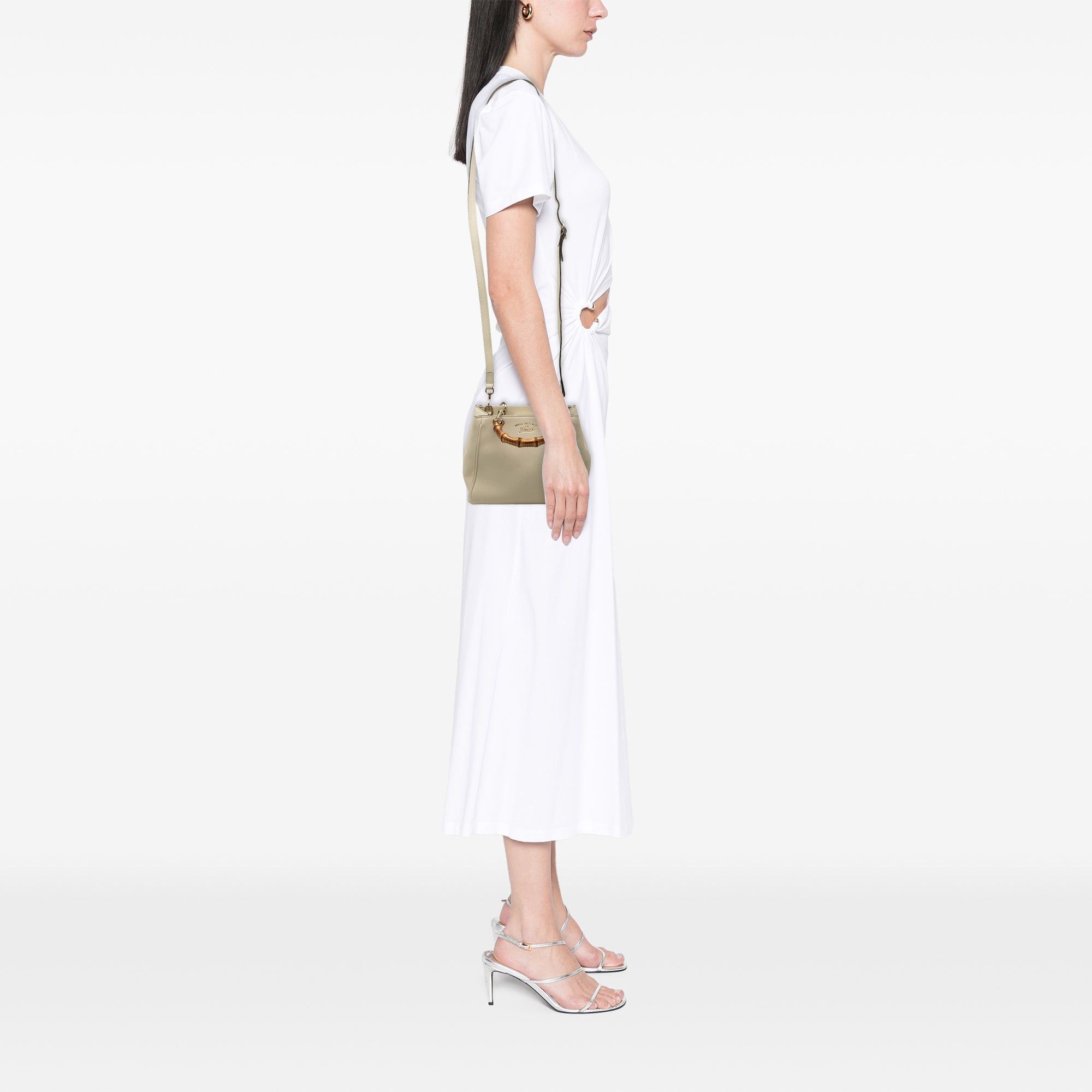 Gucci Mini Calfskin Bamboo Shopper Satchel Size ONE SIZE - 7 Thumbnail