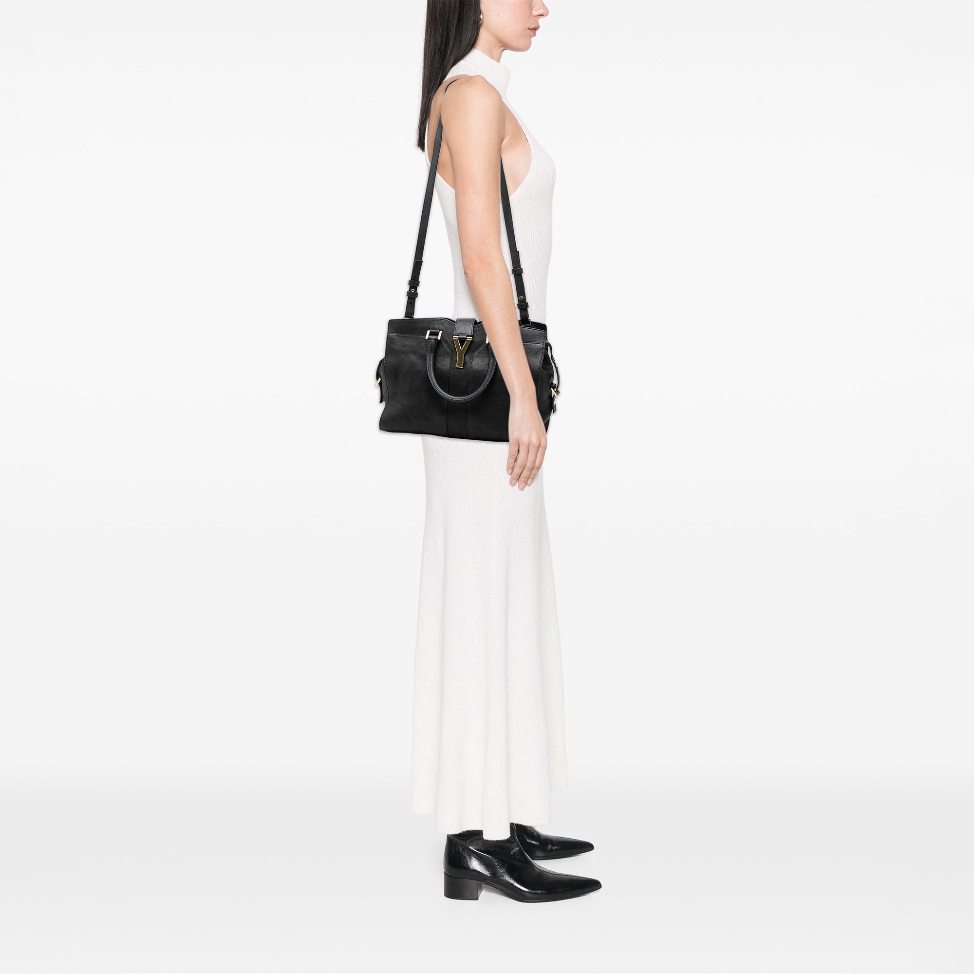 Saint Laurent Paris Small Sheepskin Cabas Chyc Satchel Size ONE SIZE - 7 Thumbnail