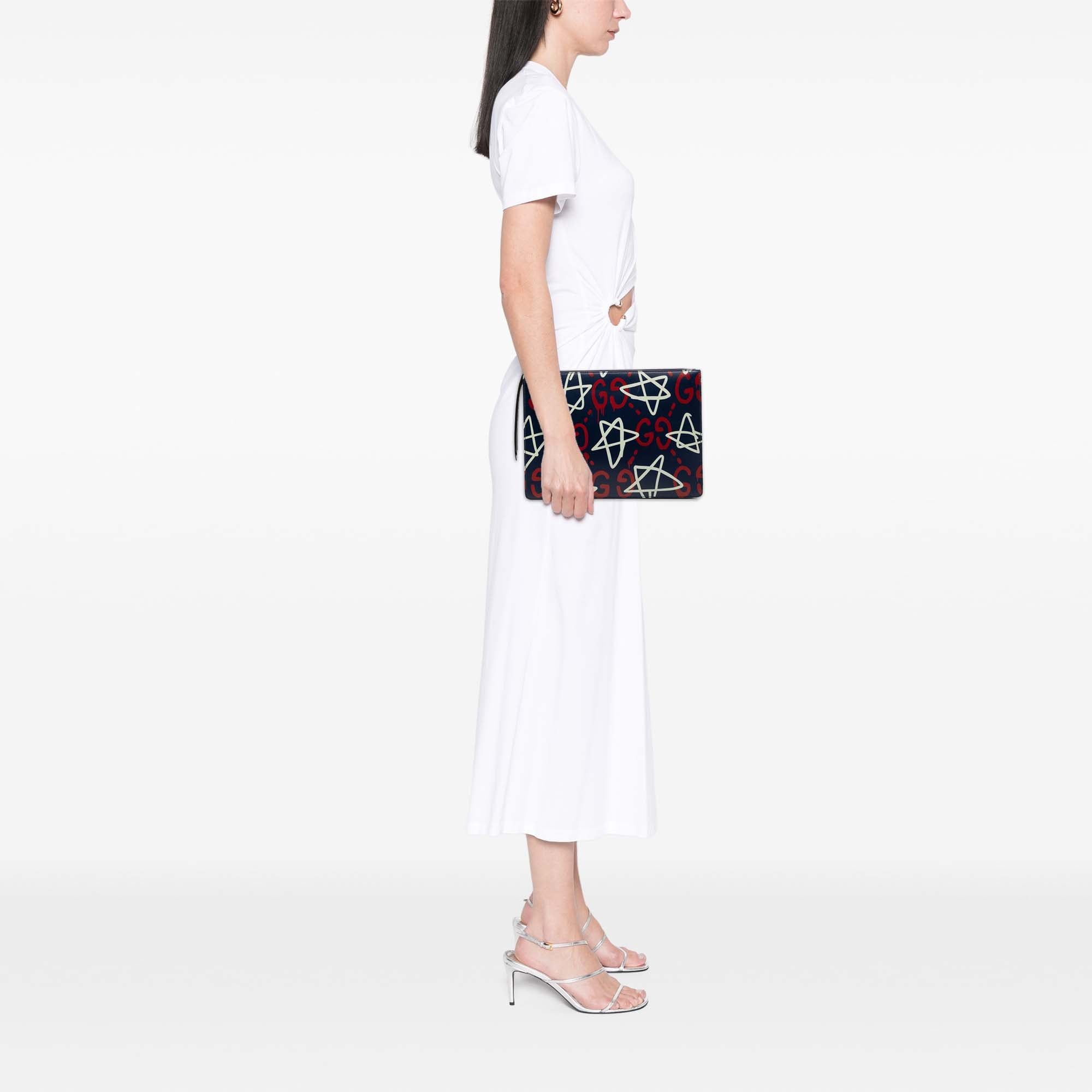 Gucci Calfskin Gucci Ghost Clutch Size ONE SIZE - 7 Thumbnail