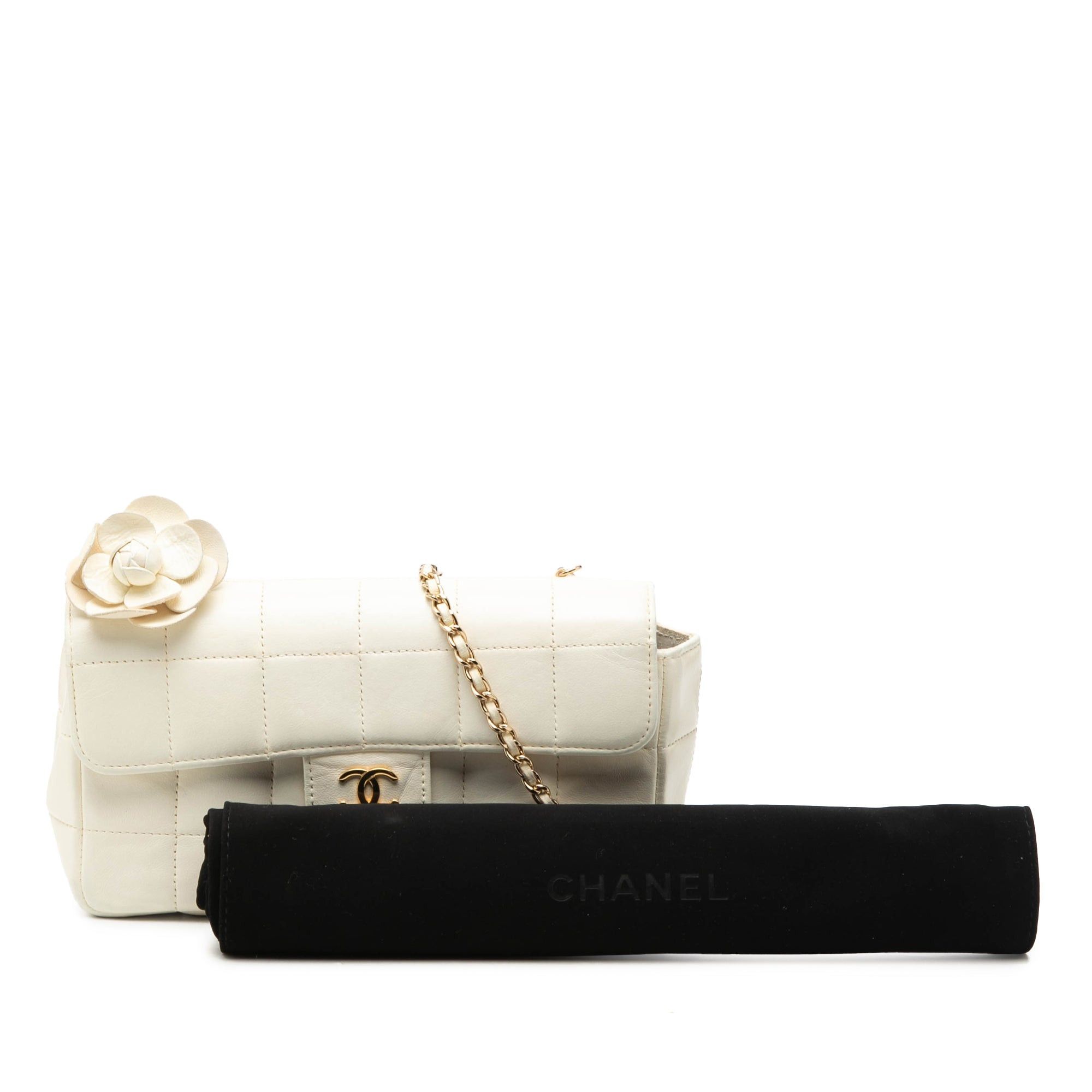 Chanel Mini Lambskin Chocolate Bar Camellia Flap Size ONE SIZE - 8 Thumbnail