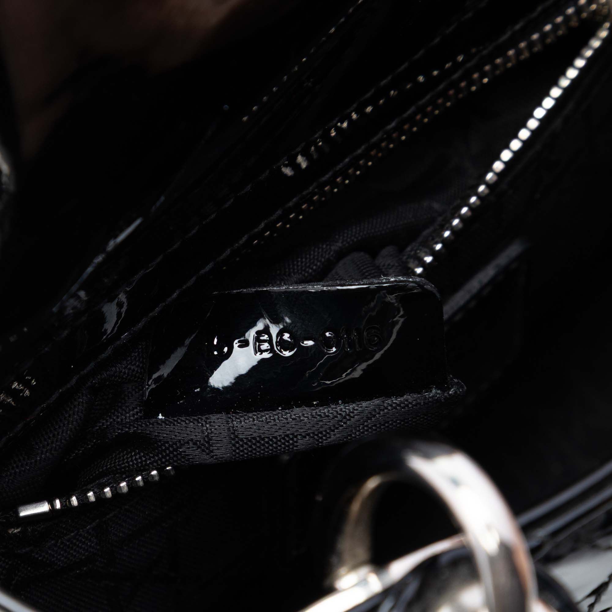 Dior Mini Patent Cannage Lady Dior Size ONE SIZE - 6 Thumbnail
