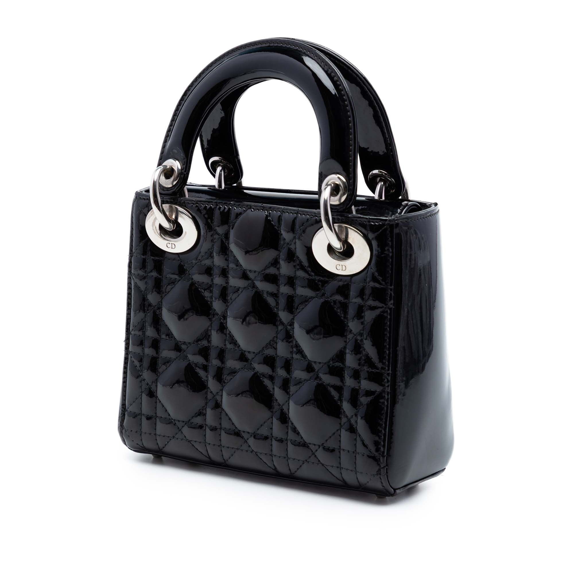 Dior Mini Patent Cannage Lady Dior Size ONE SIZE - 2 Thumbnail