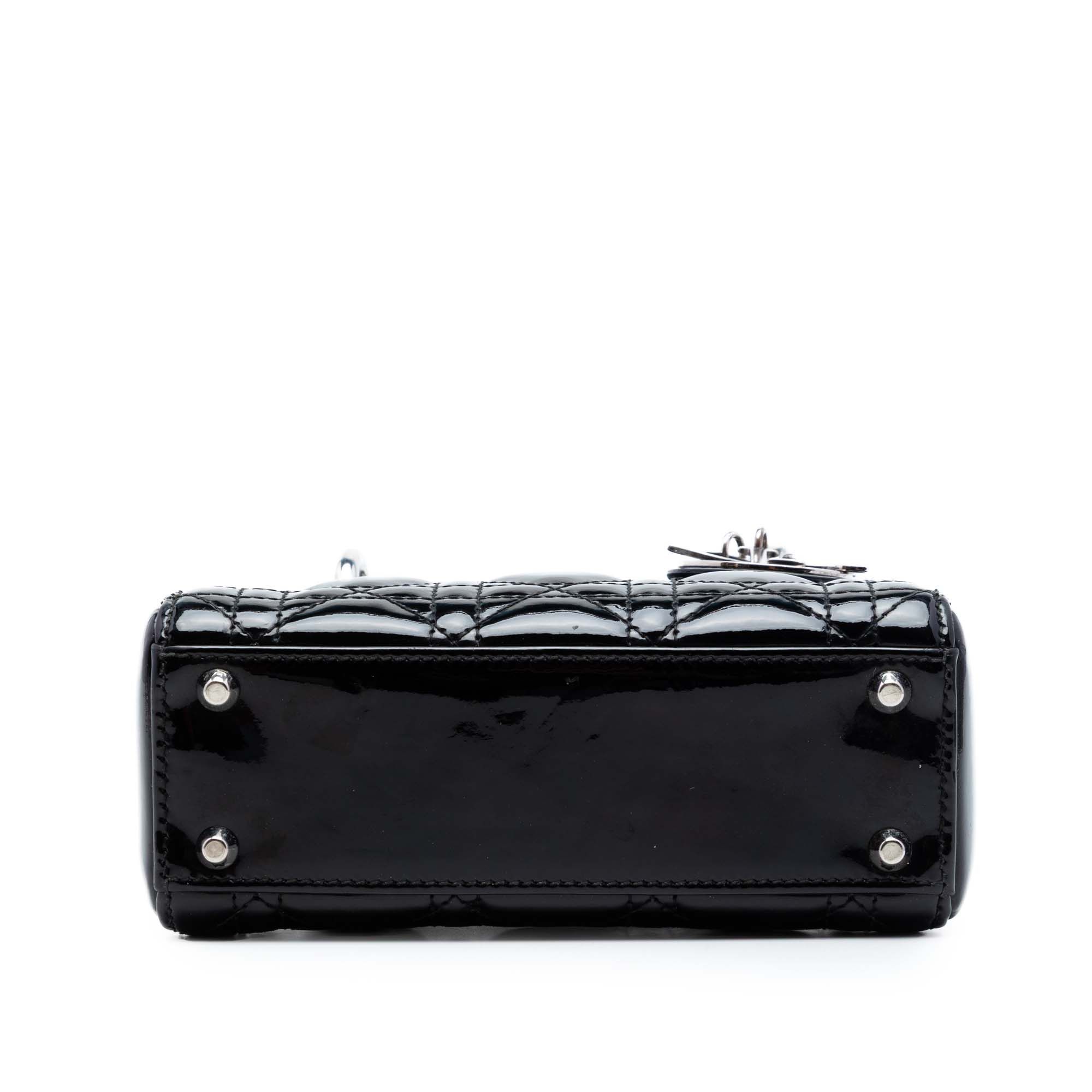 Dior Mini Patent Cannage Lady Dior Size ONE SIZE - 3 Thumbnail