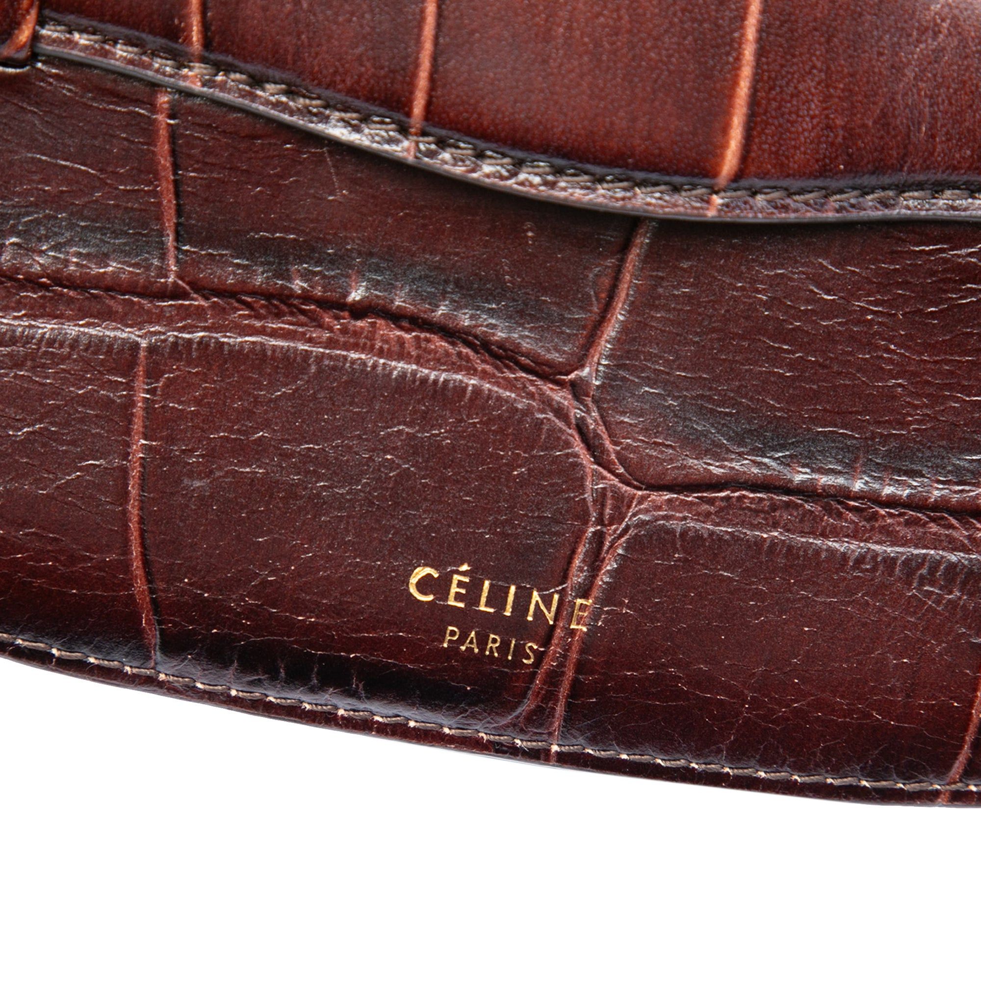 Celine Mini Embossed Calfskin Symmetrical Crossbody Size ONE SIZE - 6 Thumbnail