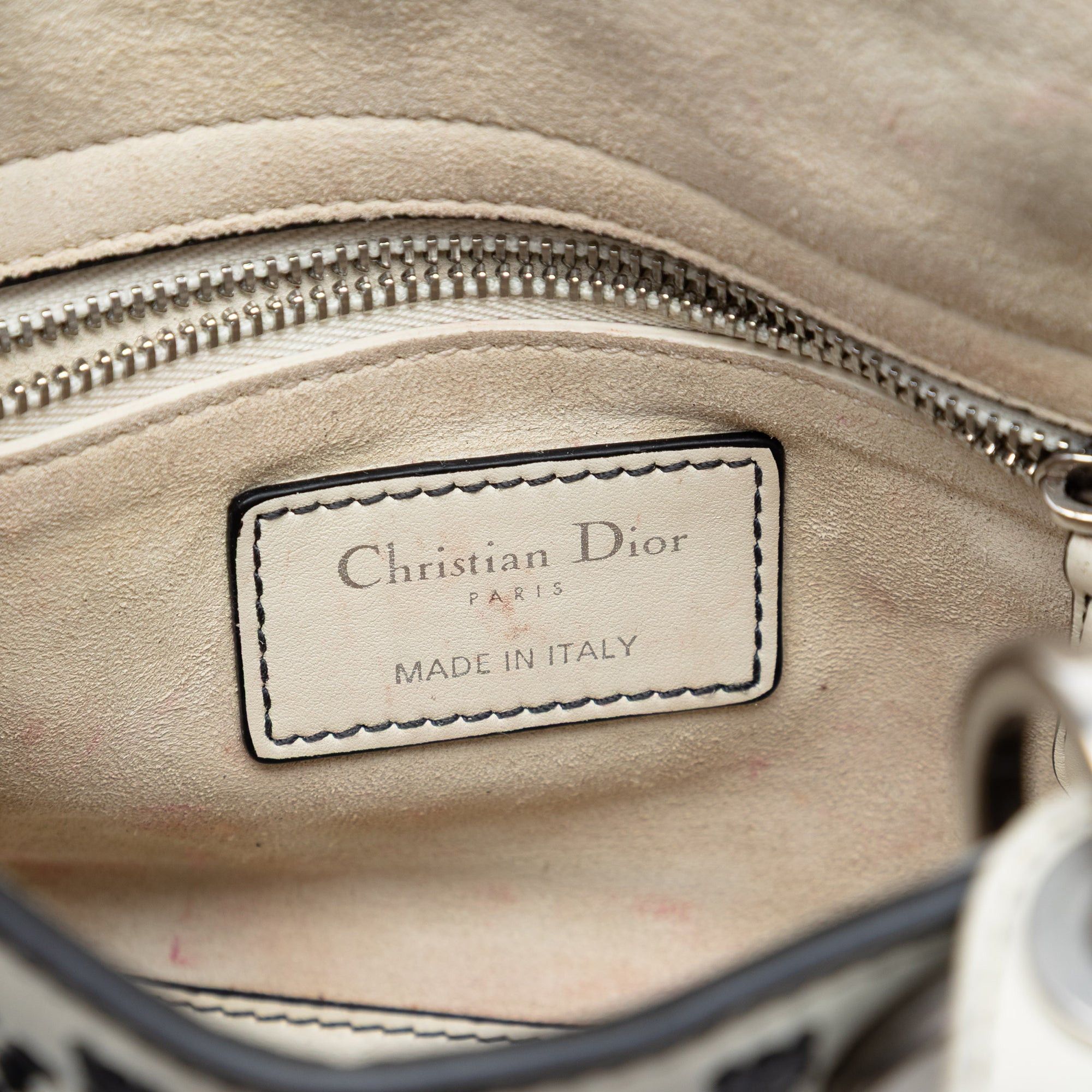 Dior Mini Calfskin Flower Embroidered Lady Dior Size ONE SIZE - 5 Thumbnail