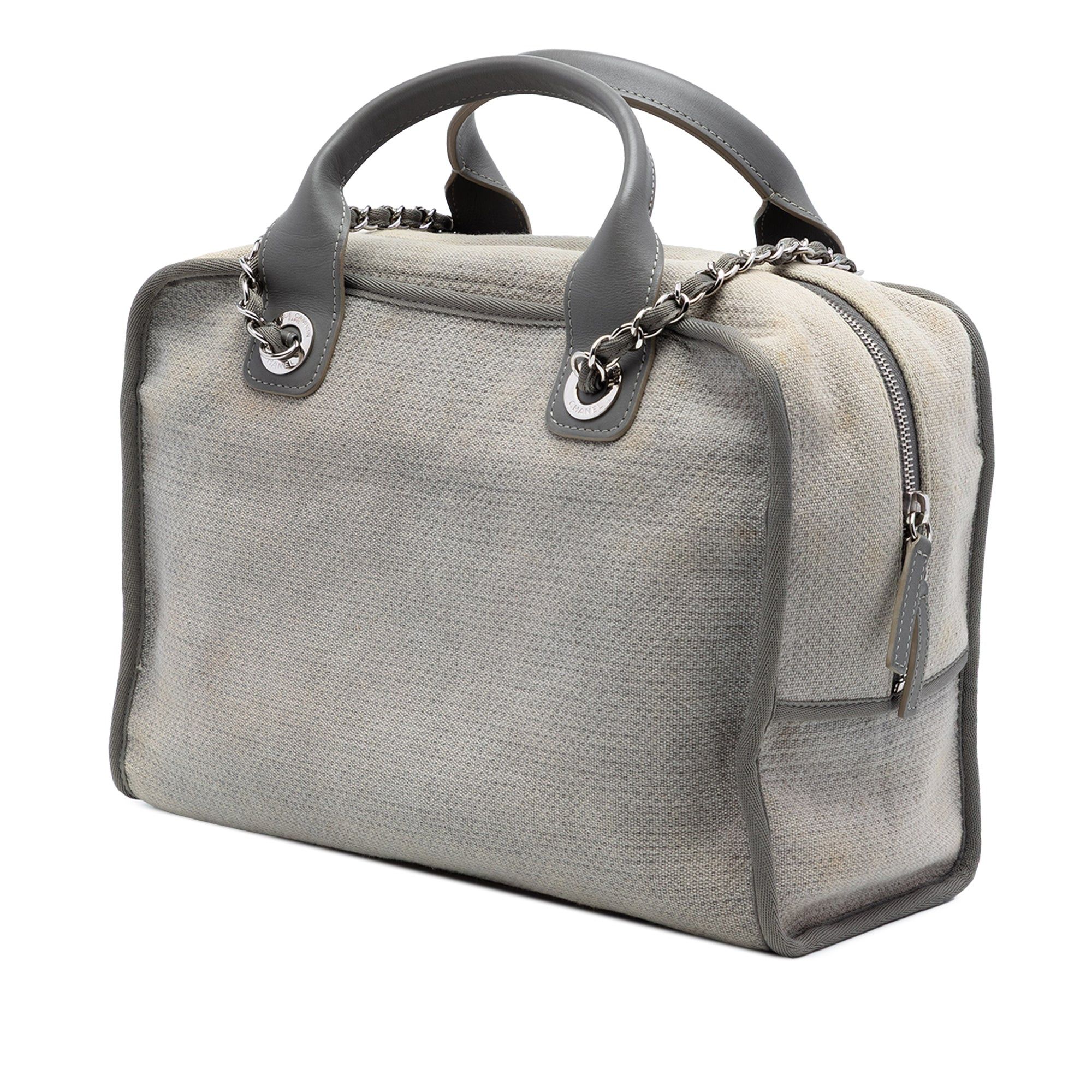 Chanel Large Canvas Deauville Bowling Bag Size ONE SIZE - 2 Thumbnail