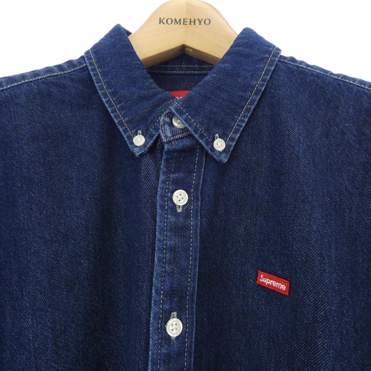 Supreme Supreme Supreme Small Box Cotton Shirt Textile Dress Shirt SmallBox DUTY FREE for USA Size ONE SIZE - 5 Thumbnail
