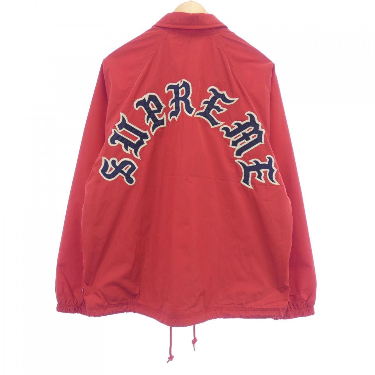 Supreme Supreme Supreme Old English Arc Coach Jacket Textile Outerwear DUTY FREE for USA Size ONE SIZE - 2 Thumbnail
