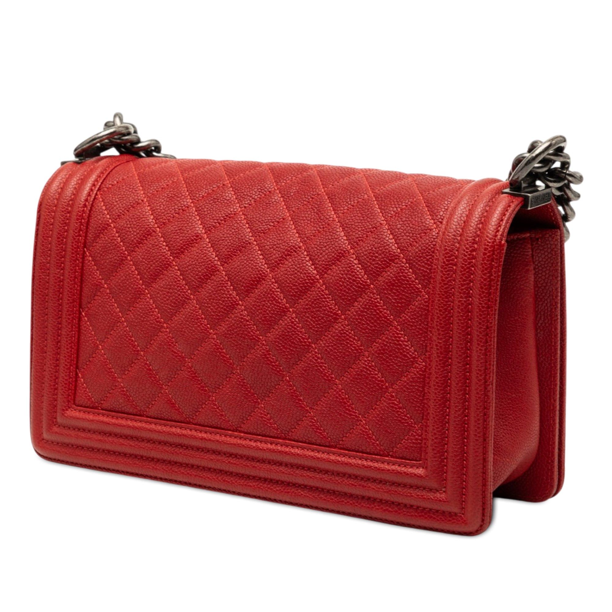 Chanel Old Medium Quilted Caviar Boy Flap Size ONE SIZE - 2 Thumbnail