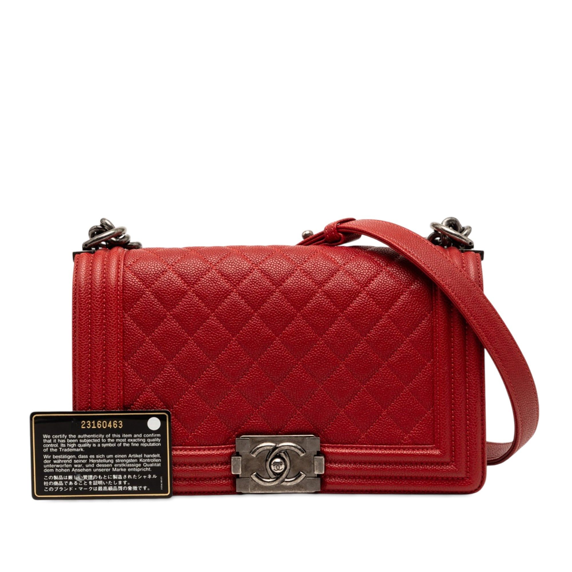 Chanel Old Medium Quilted Caviar Boy Flap Size ONE SIZE - 9 Thumbnail