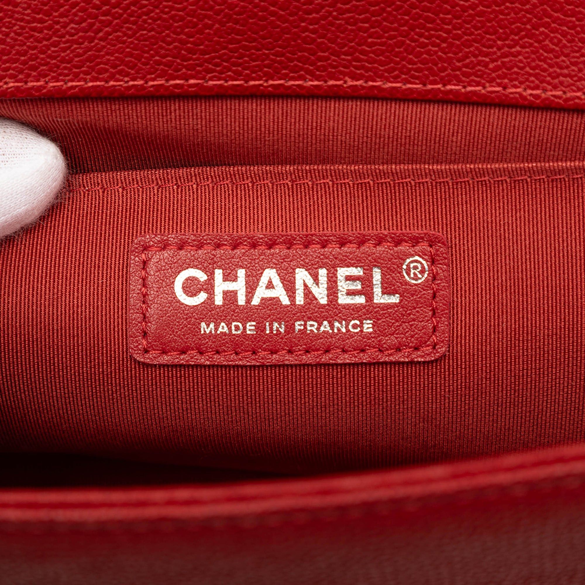 Chanel Old Medium Quilted Caviar Boy Flap Size ONE SIZE - 6 Thumbnail