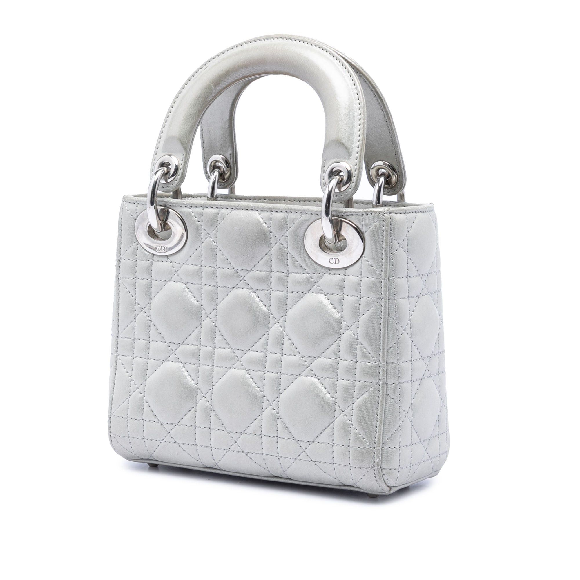 Dior Mini Iridescent Lambskin Cannage Lady Dior Size ONE SIZE - 2 Thumbnail