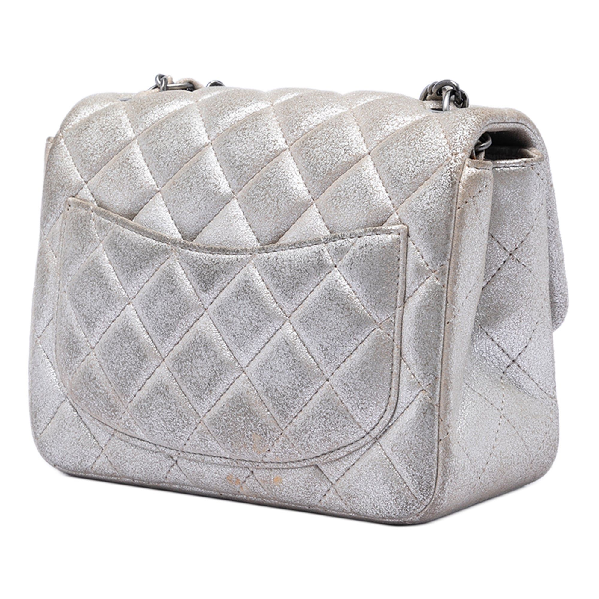 Chanel Mini Square Classic Metallic Lambskin Single Flap Size ONE SIZE - 2 Thumbnail