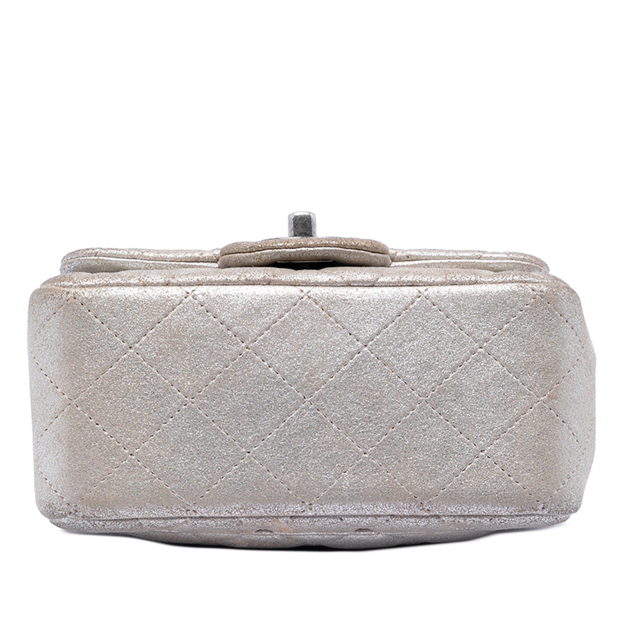Chanel Mini Square Classic Metallic Lambskin Single Flap Size ONE SIZE - 3 Thumbnail