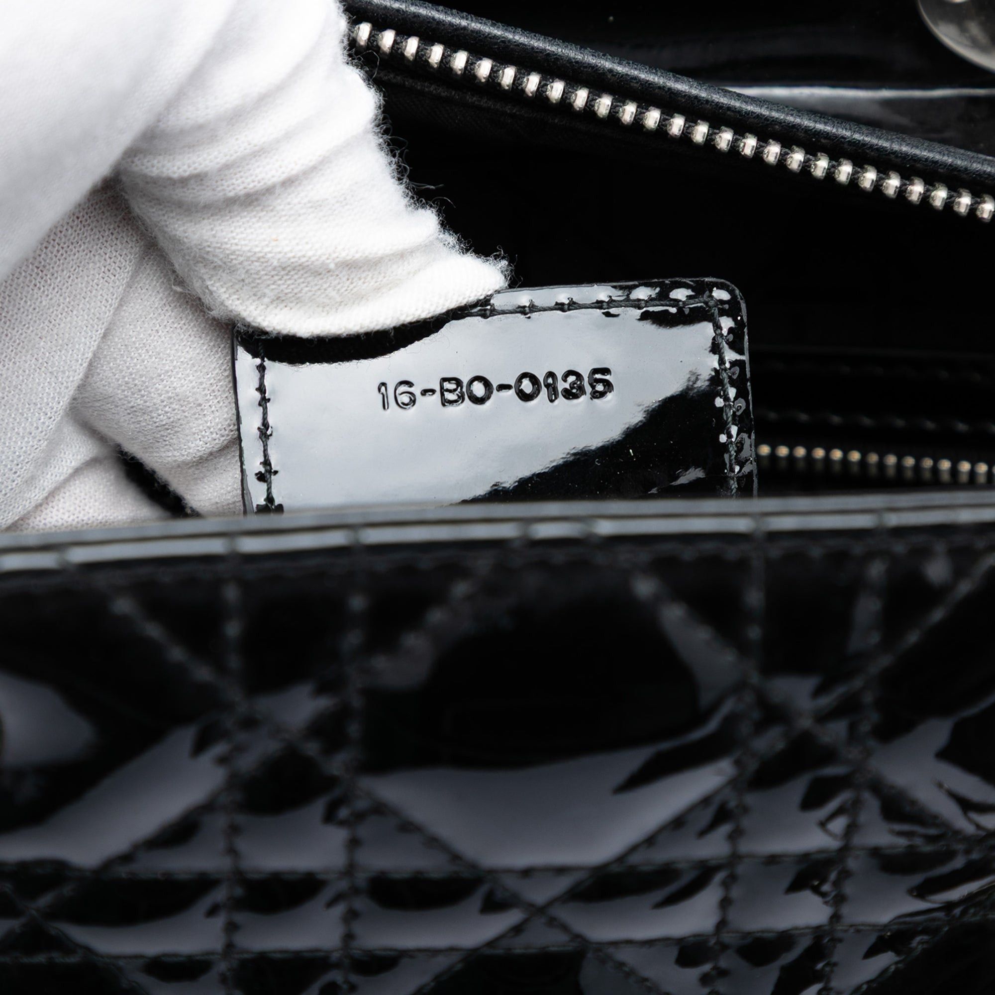 Dior Large Patent Cannage Lady Dior Size ONE SIZE - 6 Thumbnail