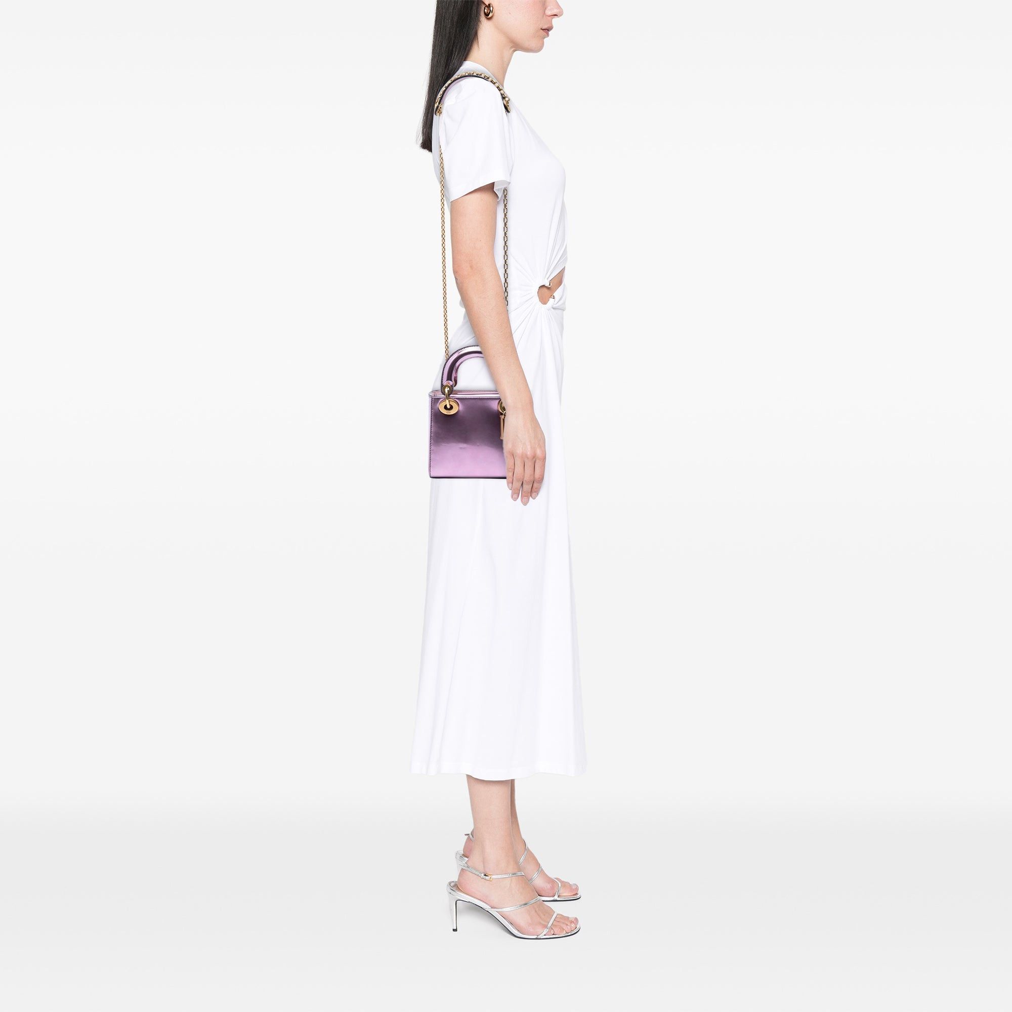 Dior Mini Metallic Patent Lady Dior Size ONE SIZE - 7 Thumbnail