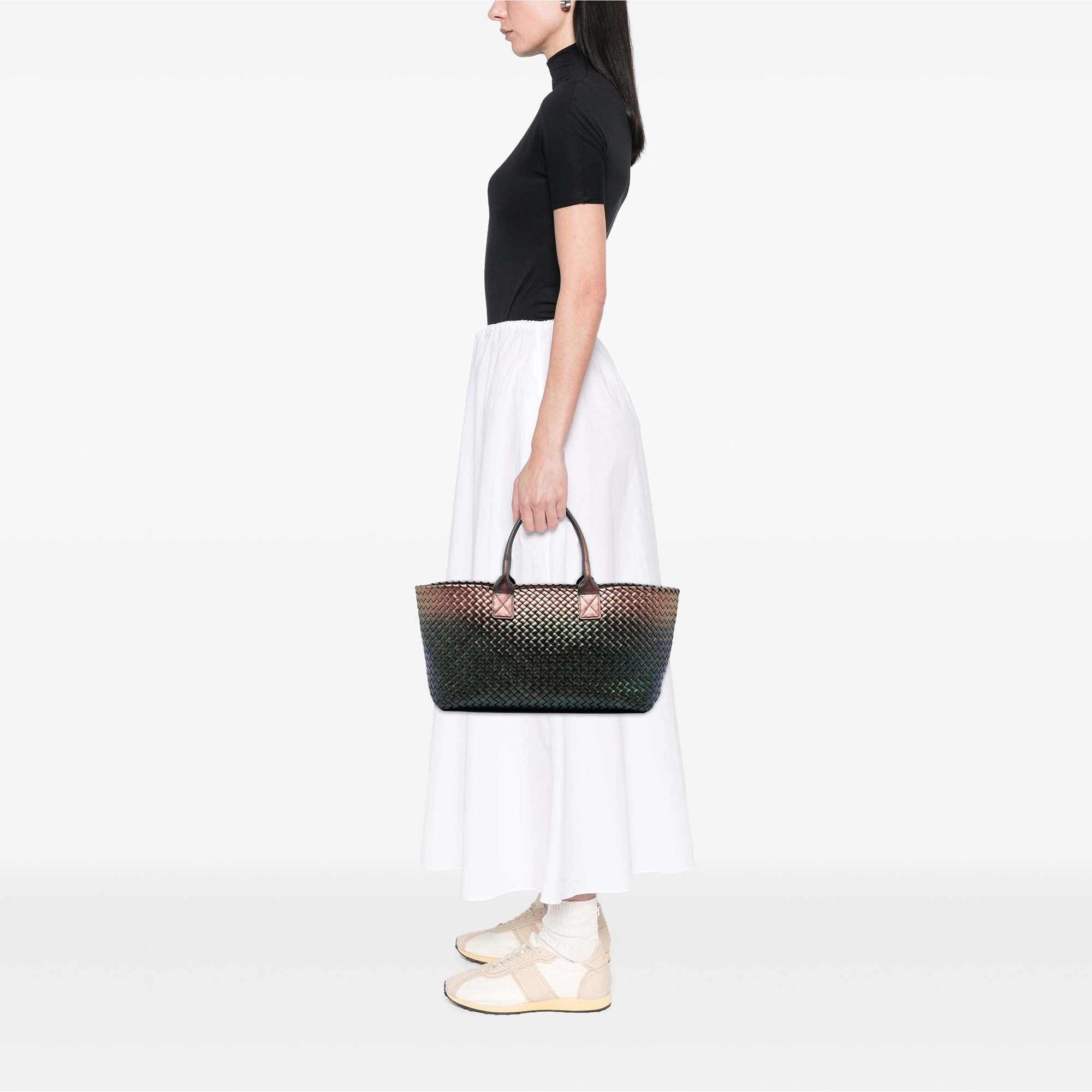 Bottega Veneta Medium Iridescent Nappa Intrecciato Cabat Tote Size ONE SIZE - 6 Thumbnail