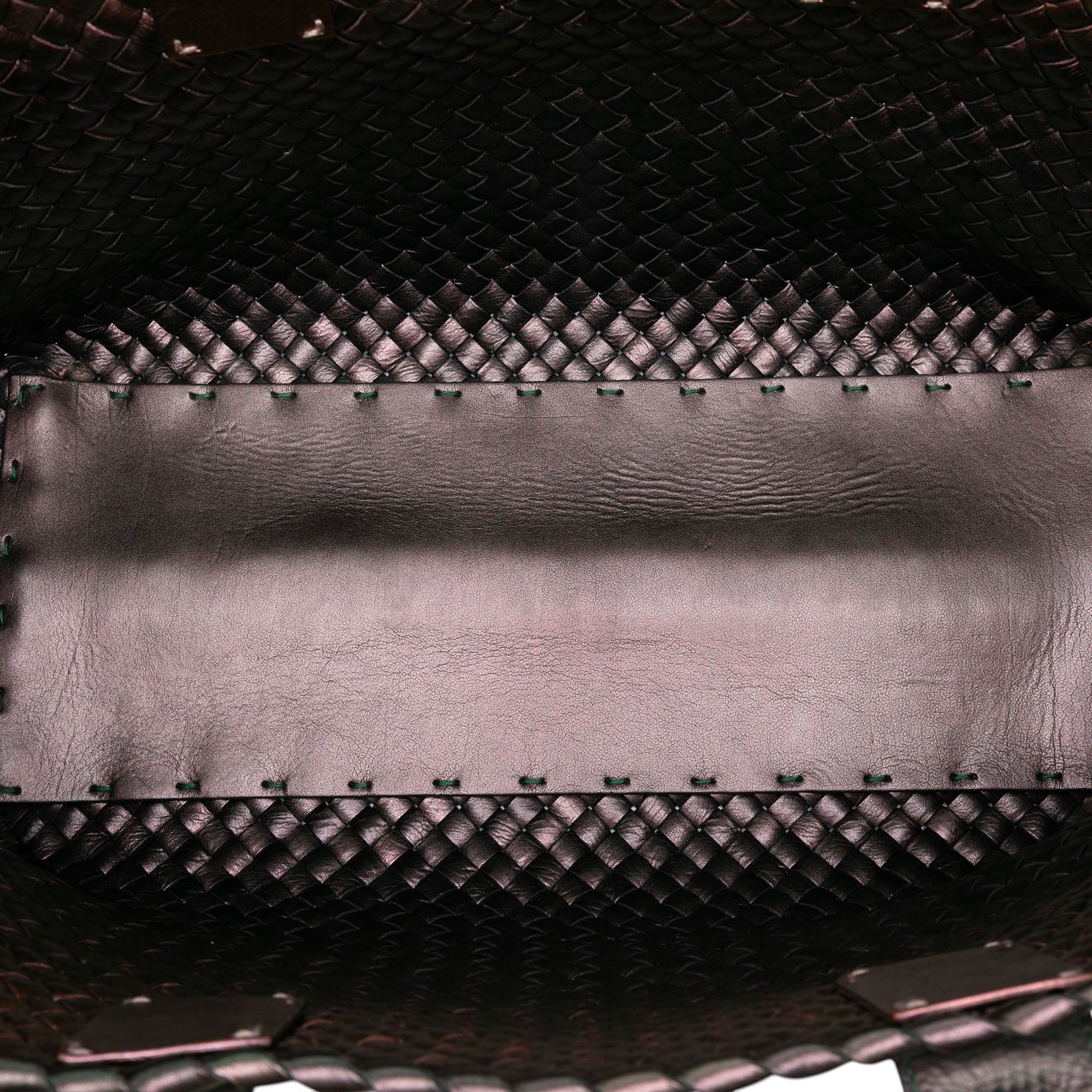 Bottega Veneta Medium Iridescent Nappa Intrecciato Cabat Tote Size ONE SIZE - 4 Thumbnail