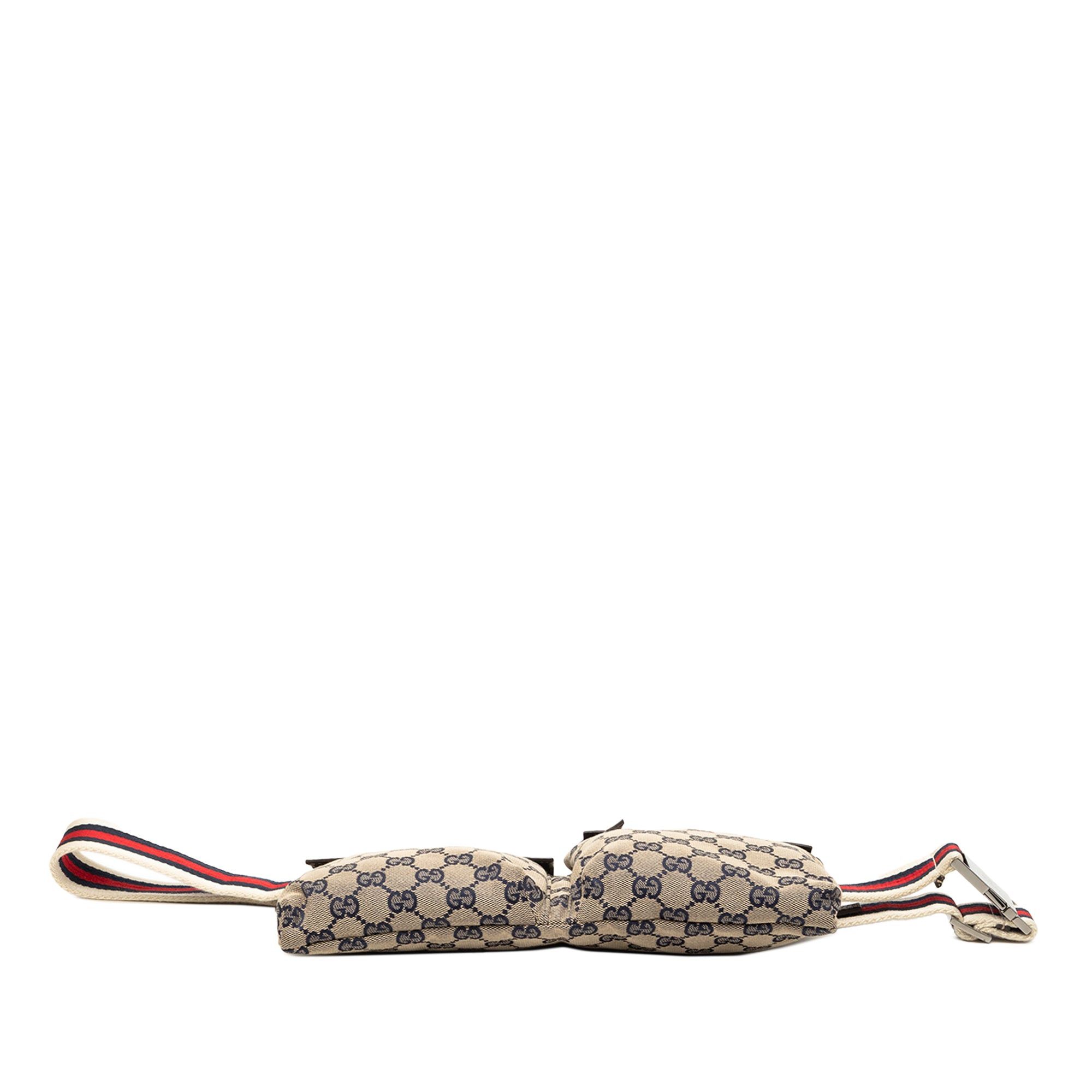 Gucci GG Canvas Web Double Pocket Belt Bag Size ONE SIZE - 3 Thumbnail