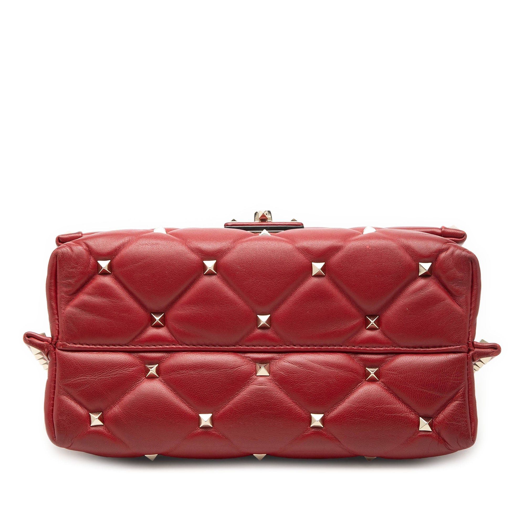 Valentino Medium Lambskin Candystud Top Handle Satchel Size ONE SIZE - 3 Thumbnail