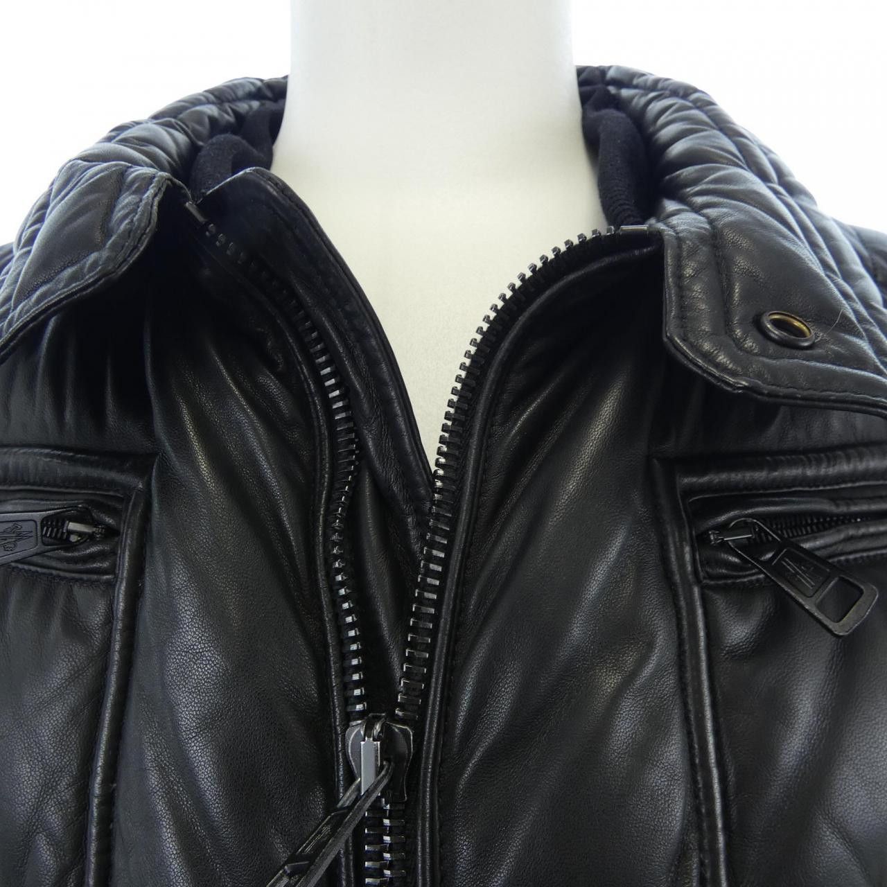 Moncler Moncler Moncler DIMITRI Leather Down Jacket Leather Outerwear DIMITRI DUTY FREE for USA Size ONE SIZE - 7 Thumbnail