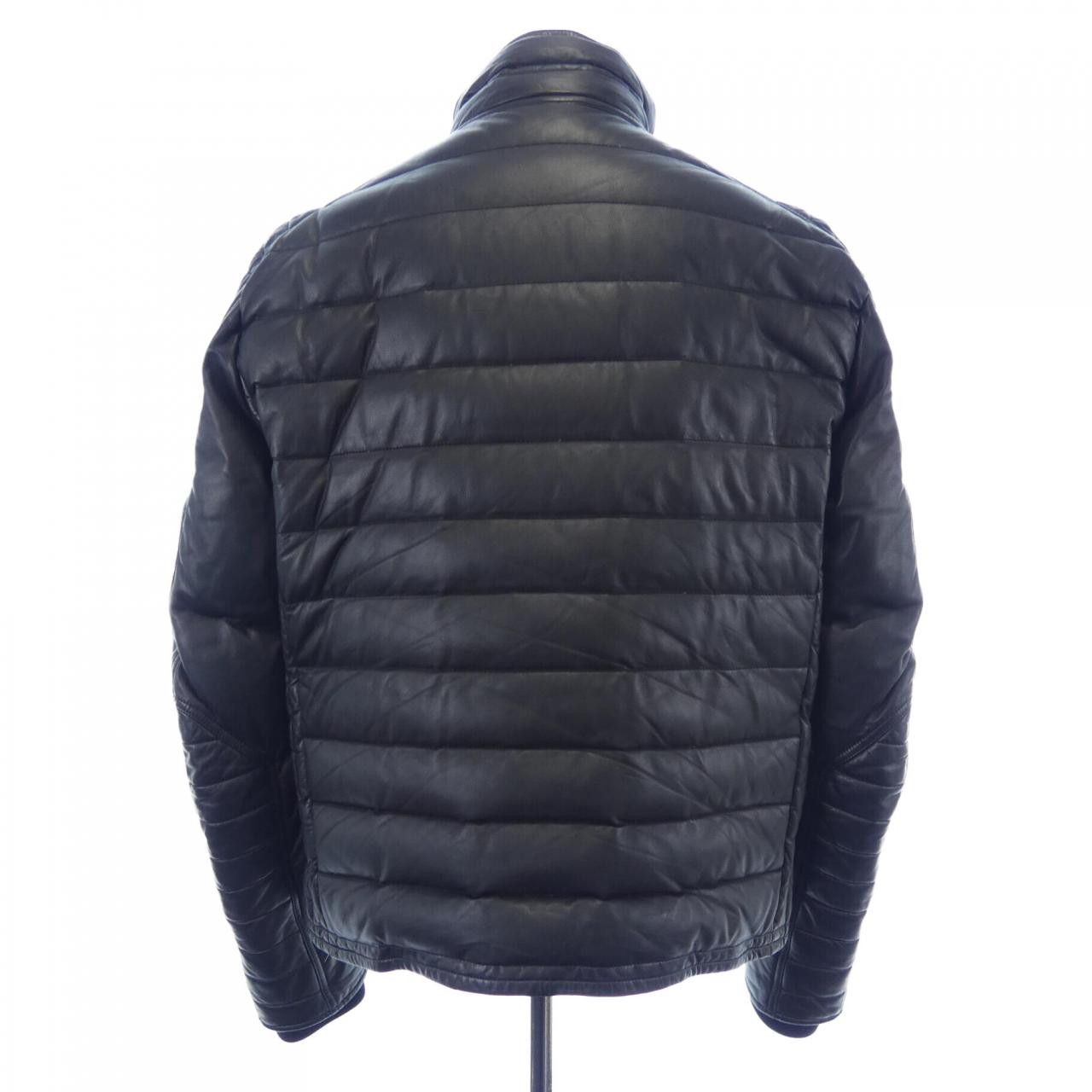 Moncler Moncler Moncler DIMITRI Leather Down Jacket Leather Outerwear DIMITRI DUTY FREE for USA Size ONE SIZE - 2 Thumbnail