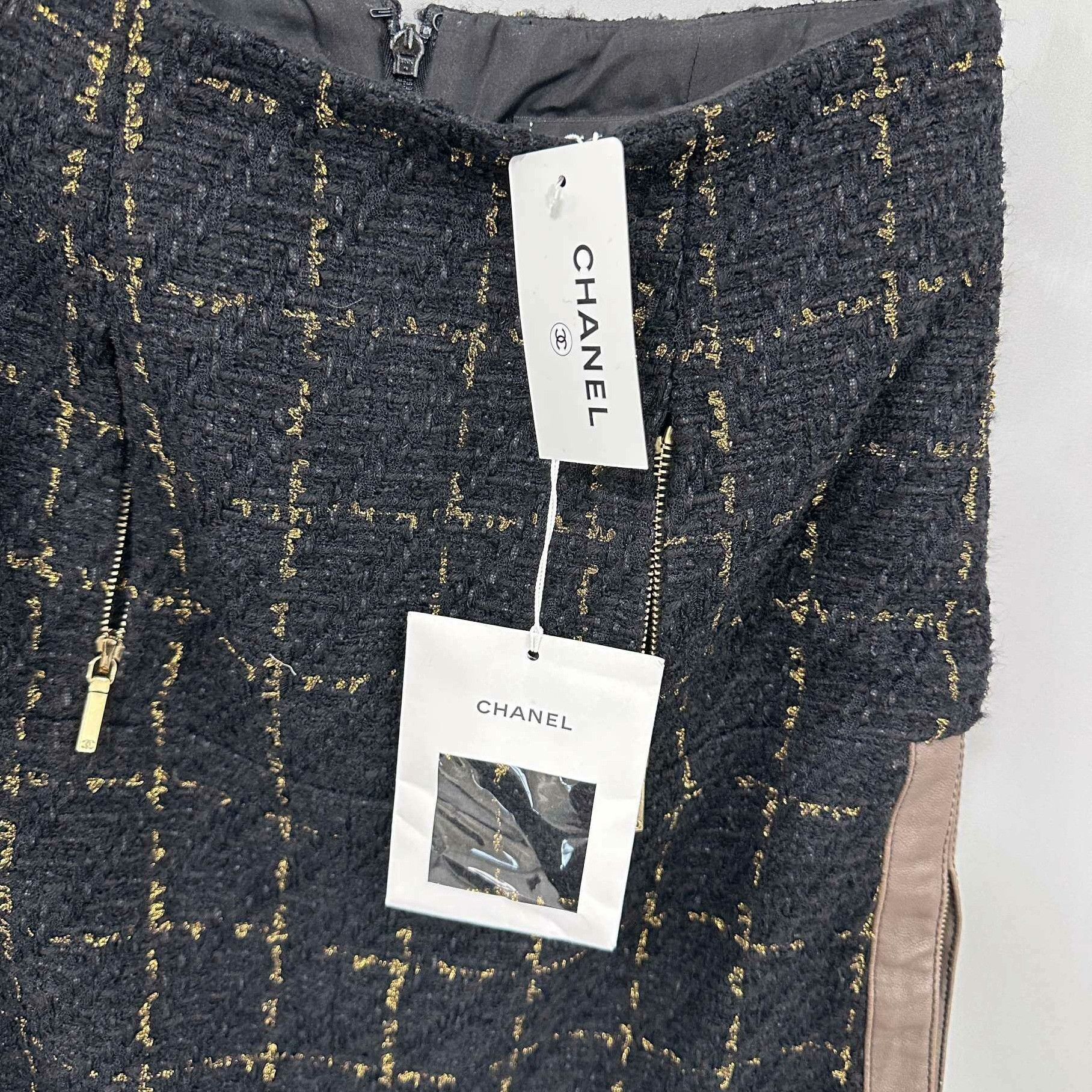 Chanel Chanel Black Skirt 34 Women Size 24" / US 00 / IT 34 - 5 Thumbnail