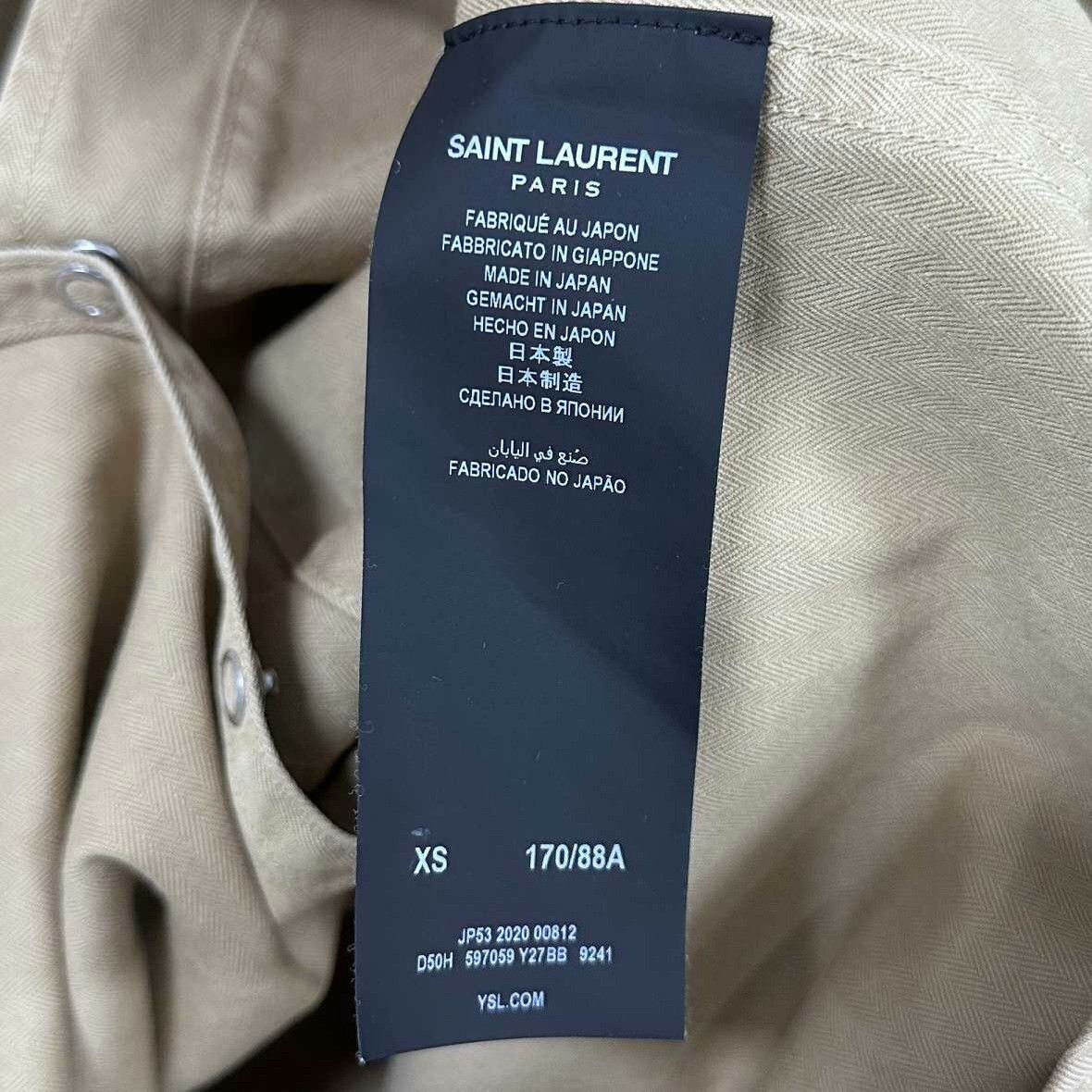 Saint Laurent Paris Saint Laurent Paris Beige Shirt xs Men Size US XS / EU 42 / 0 - 4 Thumbnail