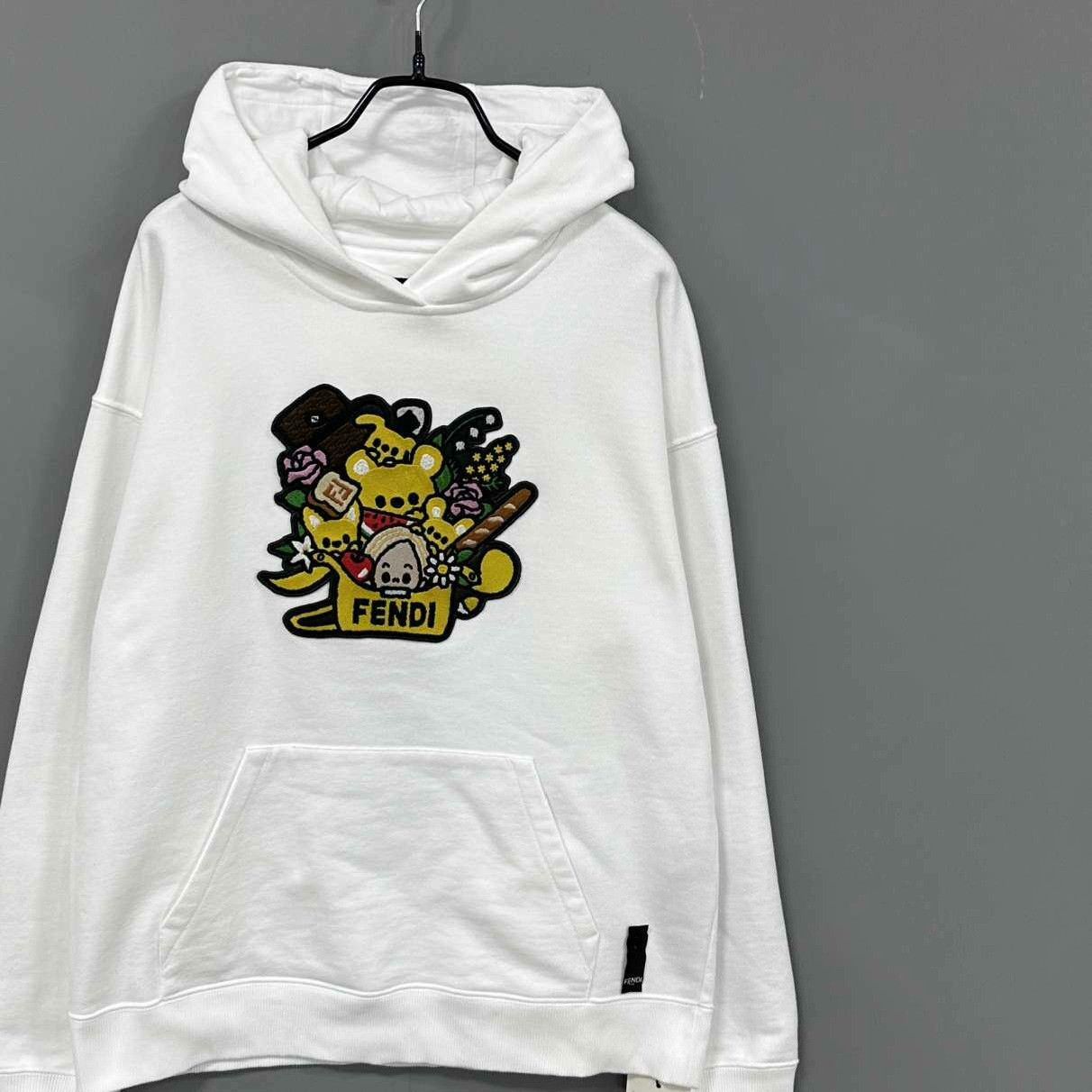 Fendi Fendi Retro Embroidered Hoodie S Women Size S / US 4 / IT 40 - 2 Thumbnail
