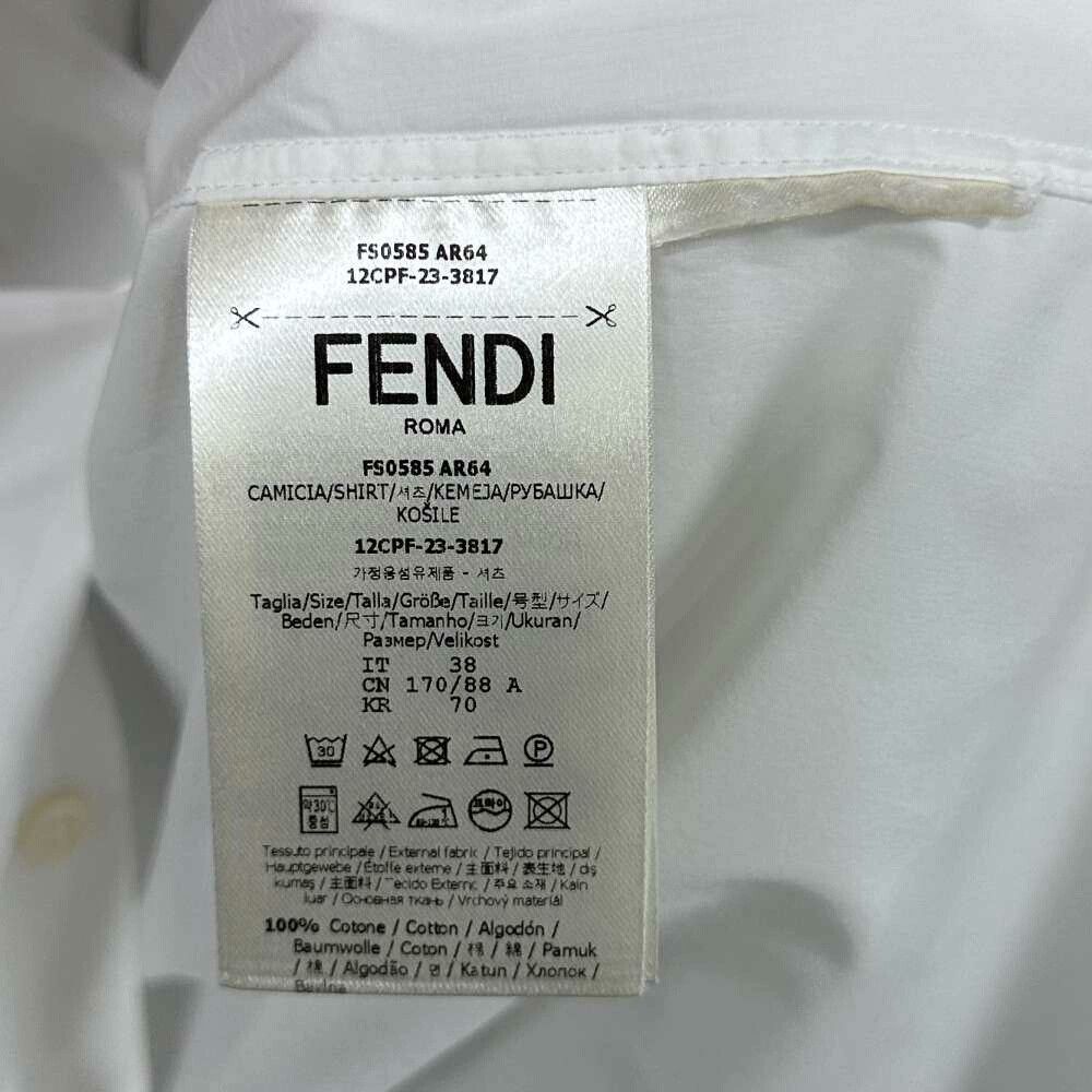 Fendi Fendi Retro Embroidered Shirt s Men Size US S / EU 44-46 / 1 - 4 Thumbnail