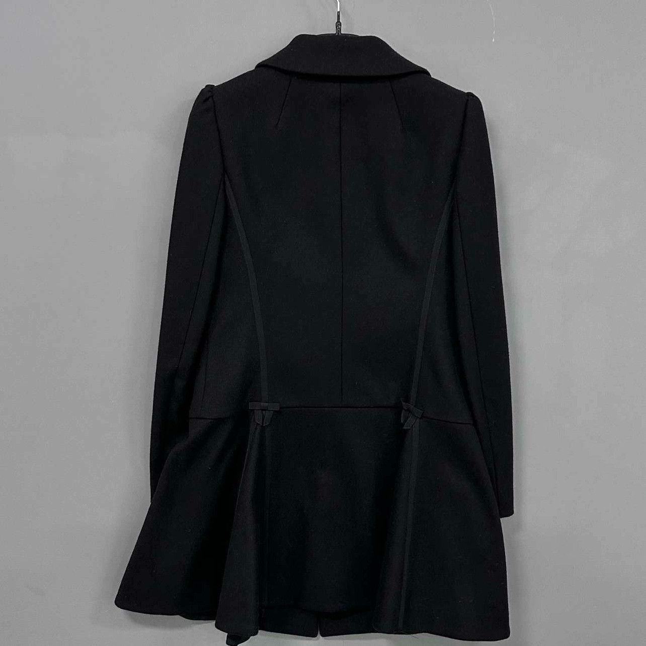 Valentino Valentino Wool Black Coat S Women Size S / US 4 / IT 40 - 3 Thumbnail