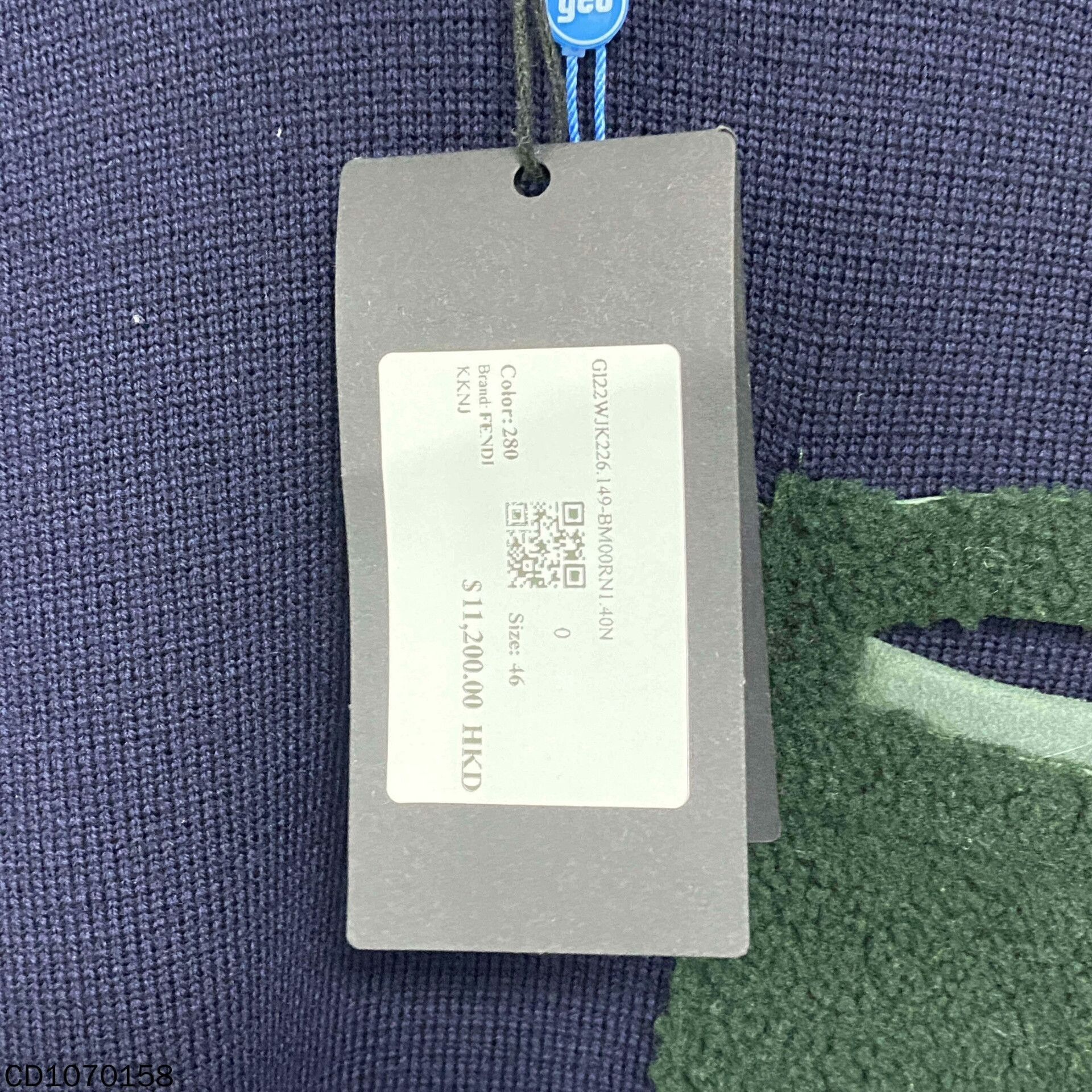 Fendi Fendi Blue Sweater s Men Size US S / EU 44-46 / 1 - 6 Thumbnail