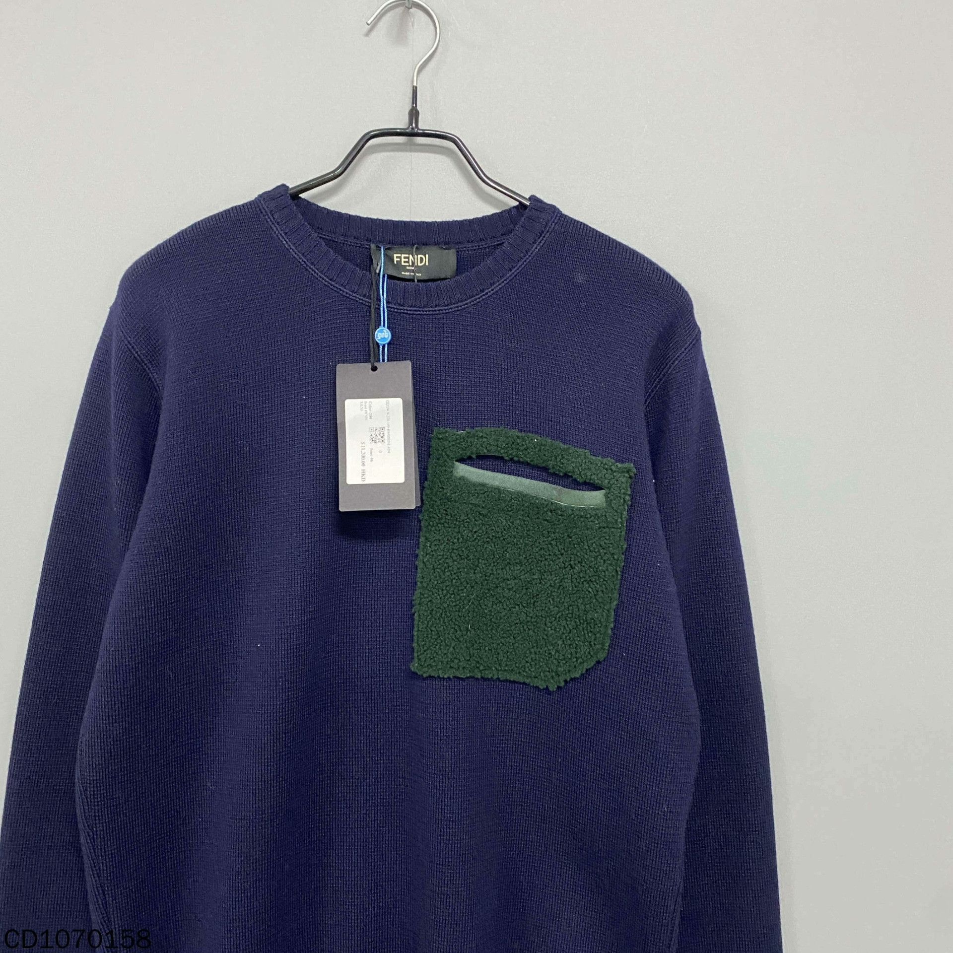 Fendi Fendi Blue Sweater s Men Size US S / EU 44-46 / 1 - 2 Thumbnail