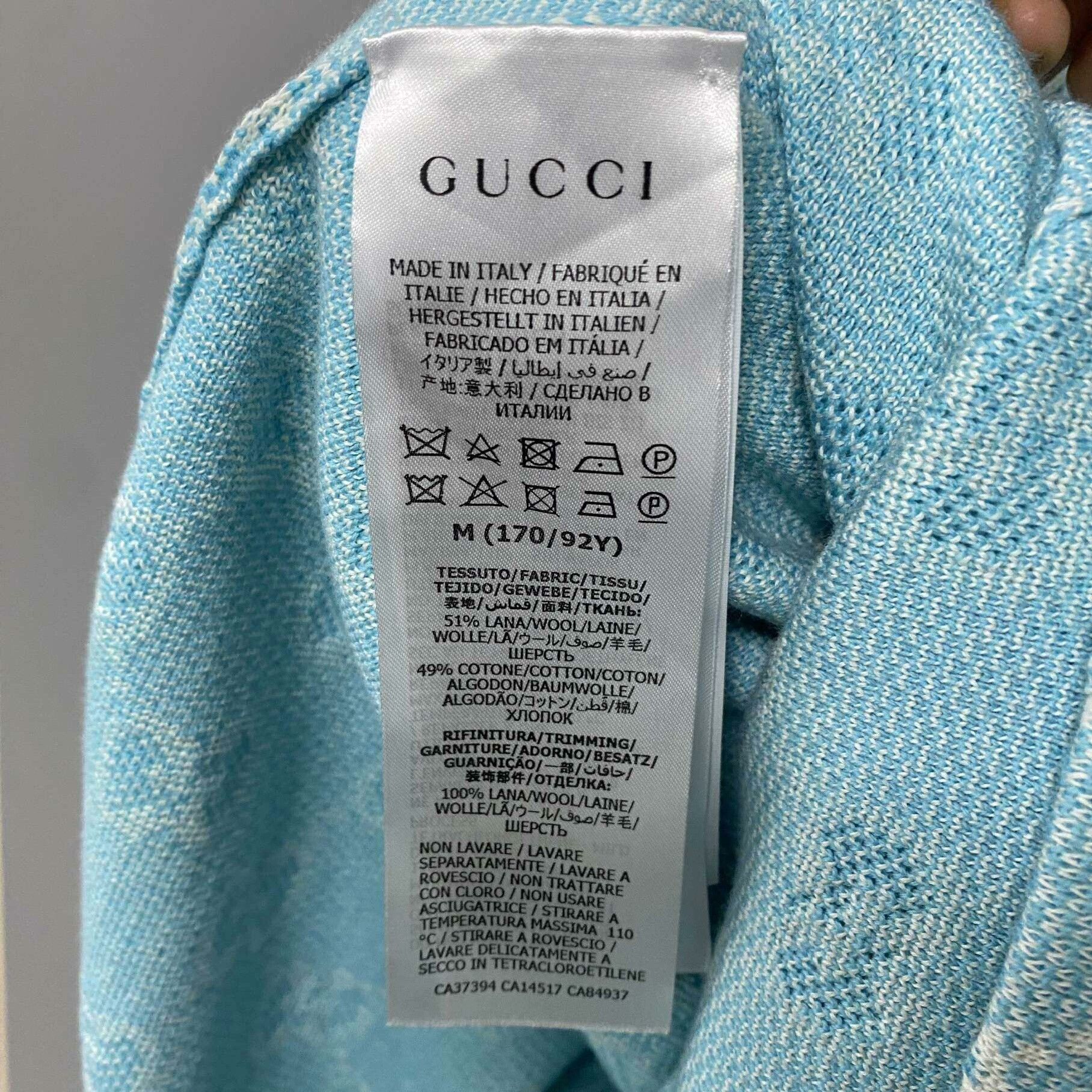 Gucci Gucci Blue T-Shirt S Women Size S / US 4 / IT 40 - 5 Thumbnail