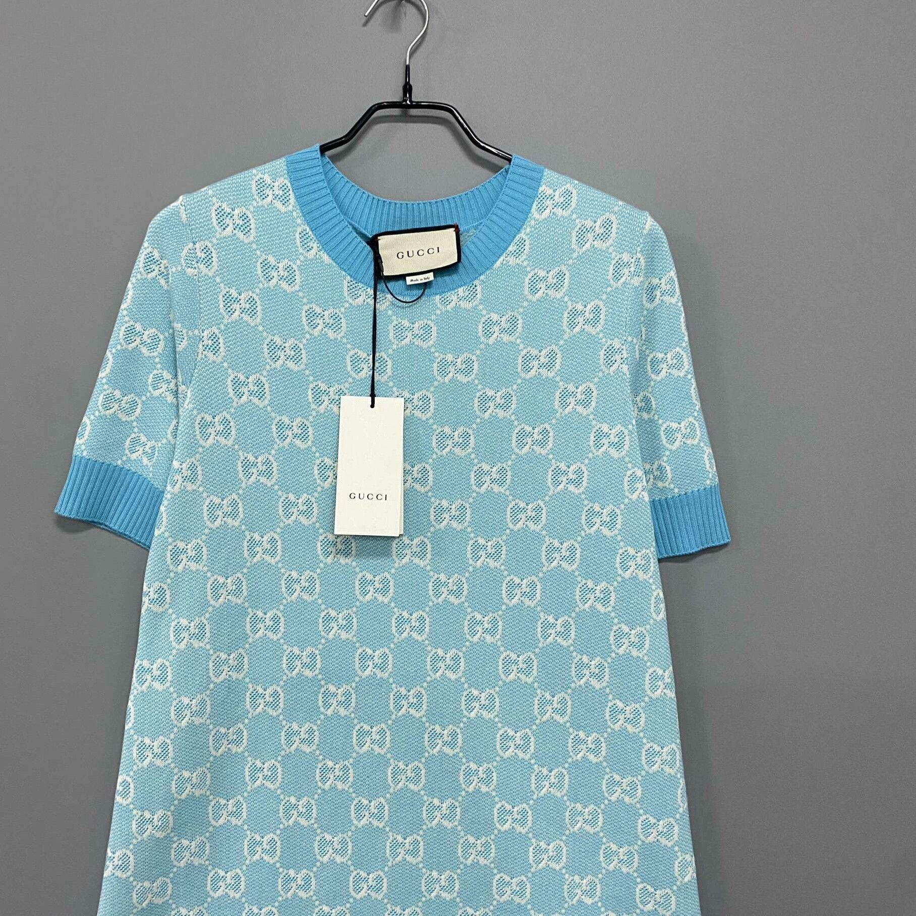 Gucci Gucci Blue T-Shirt S Women Size S / US 4 / IT 40 - 2 Thumbnail