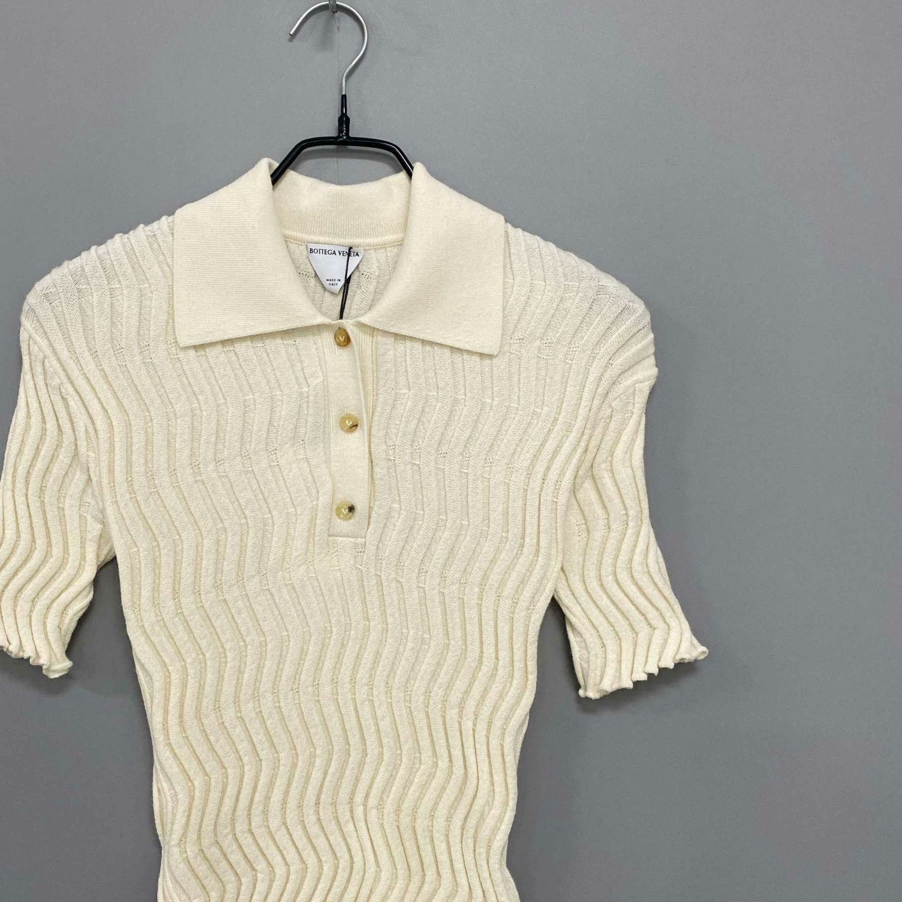 Bottega Veneta Bottega Veneta Knit Beige Sweater S Women Size S / US 4 / IT 40 - 2 Thumbnail
