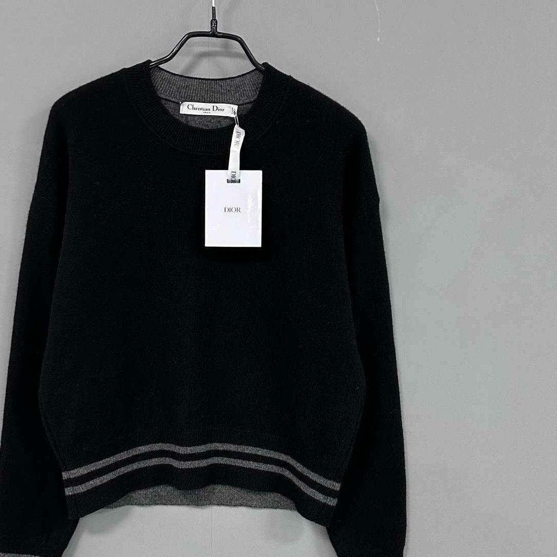 Dior Dior Retro Black Sweater S Women Size S / US 4 / IT 40 - 2 Thumbnail
