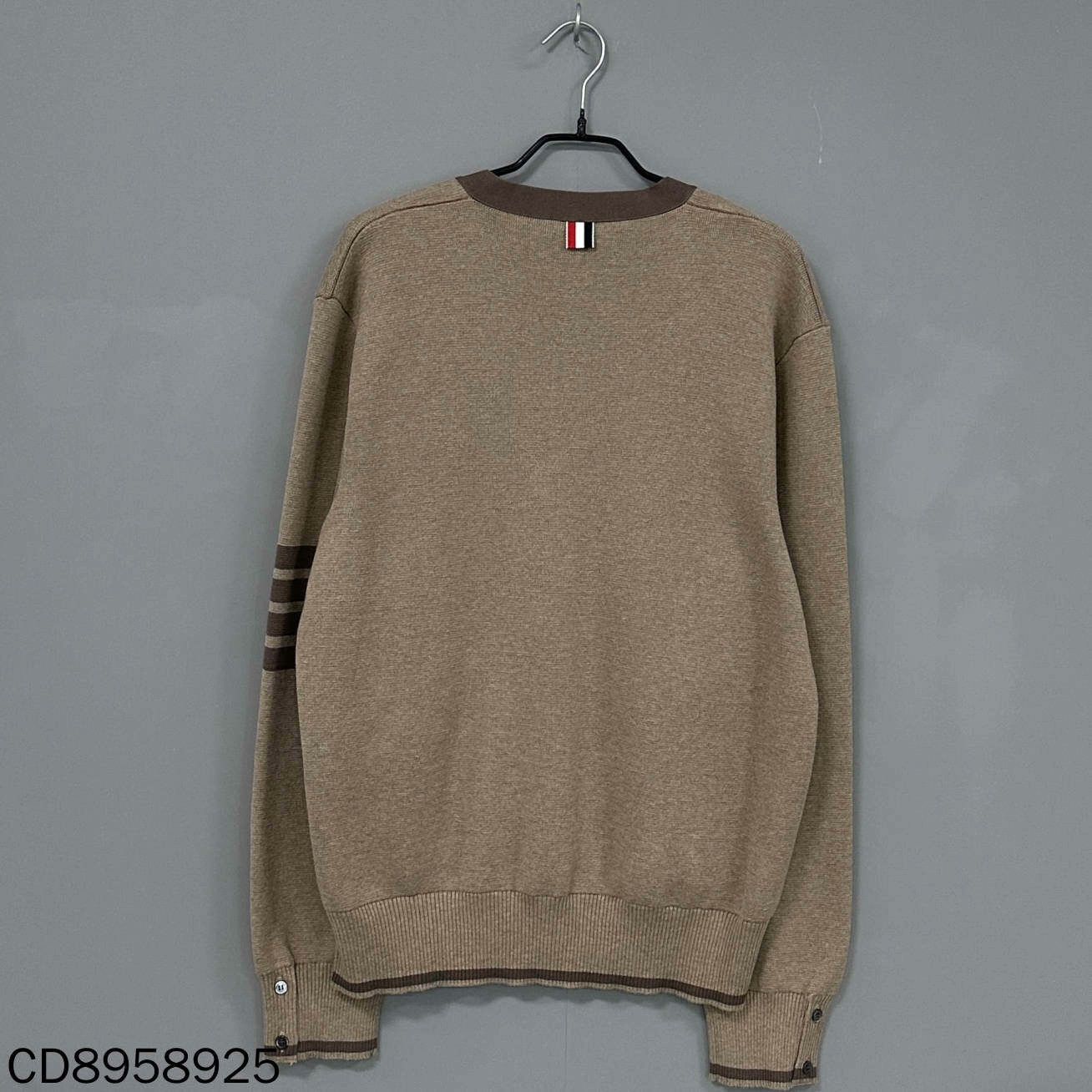 Thom Browne Thom Browne Knit Striped Brown Sweater l Men Size US L / EU 52-54 / 3 - 3 Thumbnail