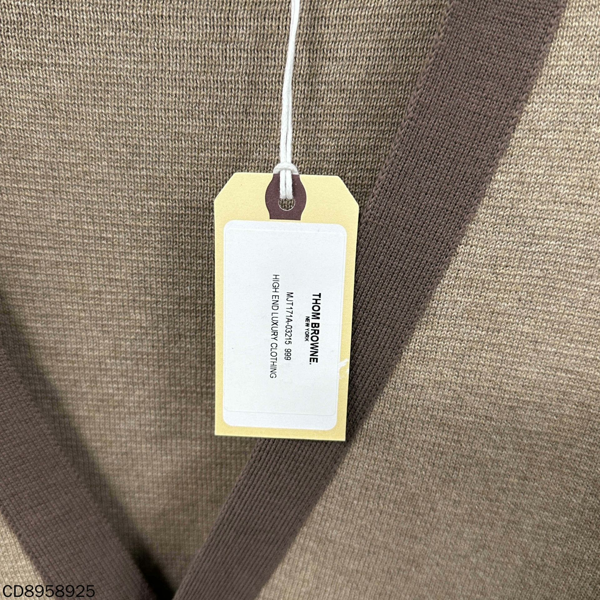 Thom Browne Thom Browne Knit Striped Brown Sweater l Men Size US L / EU 52-54 / 3 - 4 Thumbnail